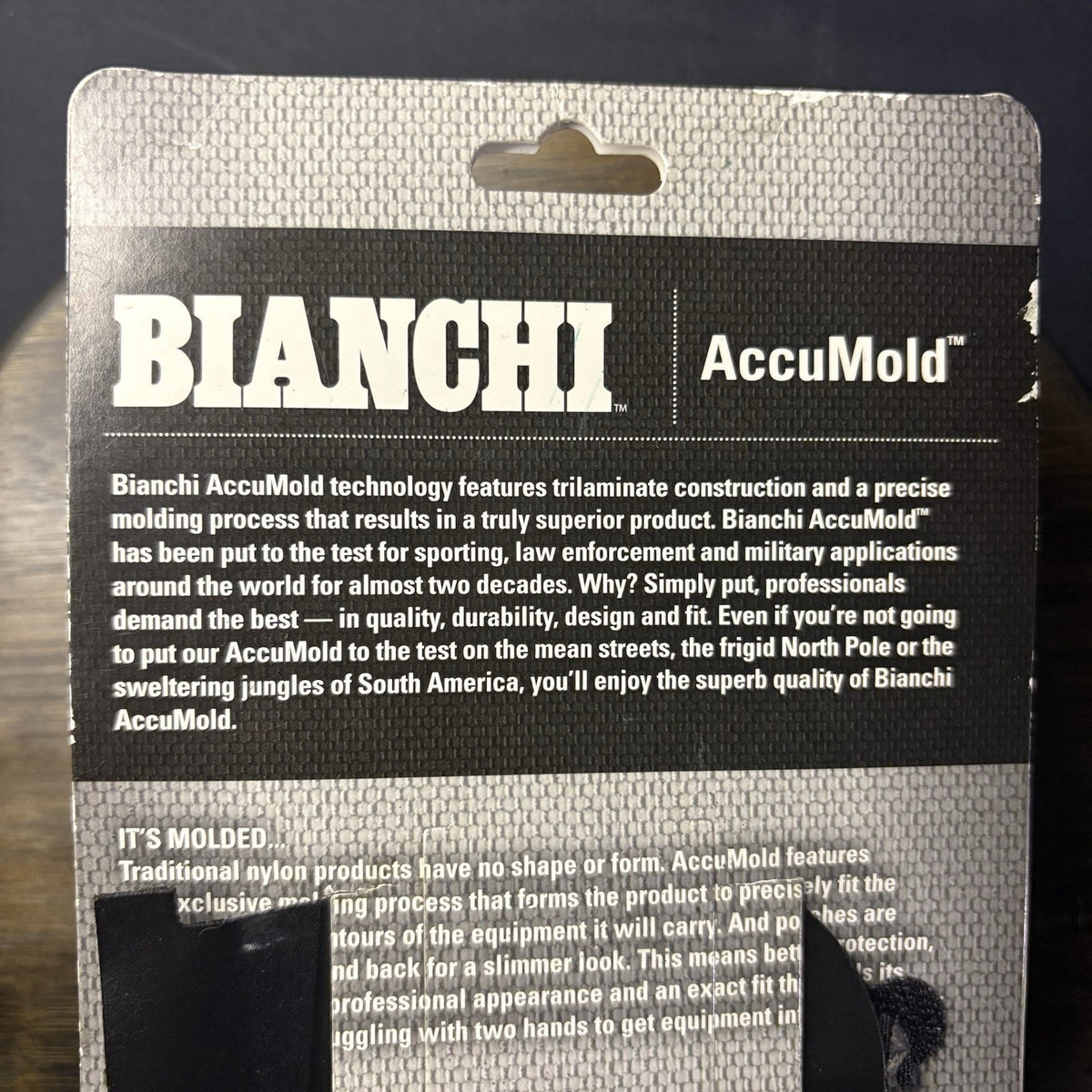 Bianchi 7307 Series AccuMold Mace/Pepper Spray Holder Small Black Hidden Snap