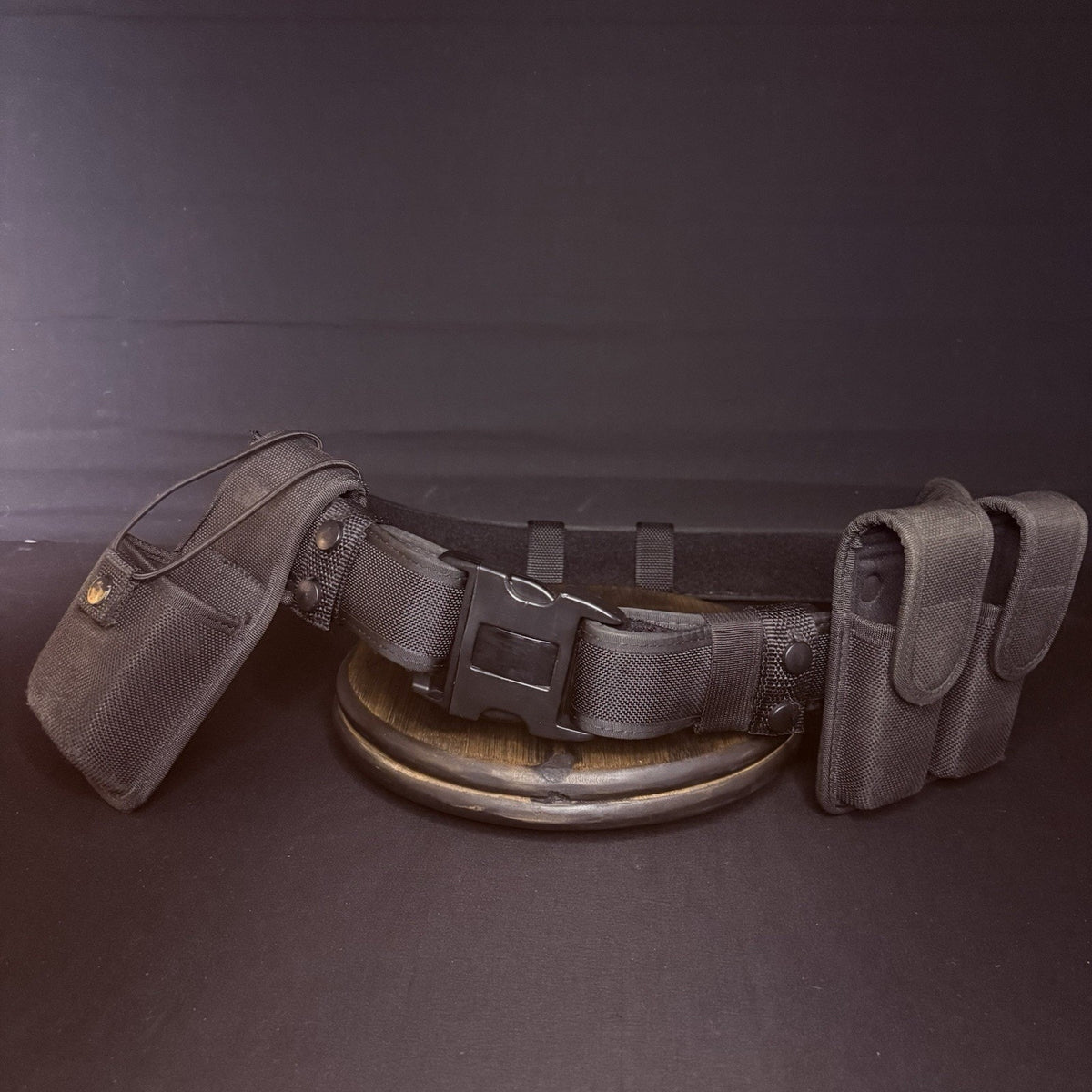 Bianchi Nylon Duty Belt 40"- 46" w/Radio Pouch & 10mm, .45 Pouch + Belt Keepers