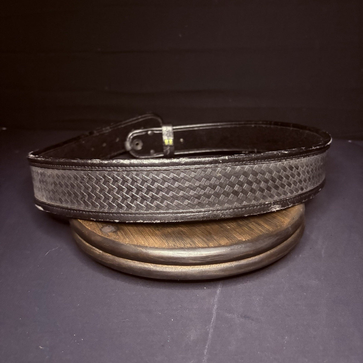 Bianchi Duty Belt (Size 40") Waist AccuMold Black Basket Weave Leather