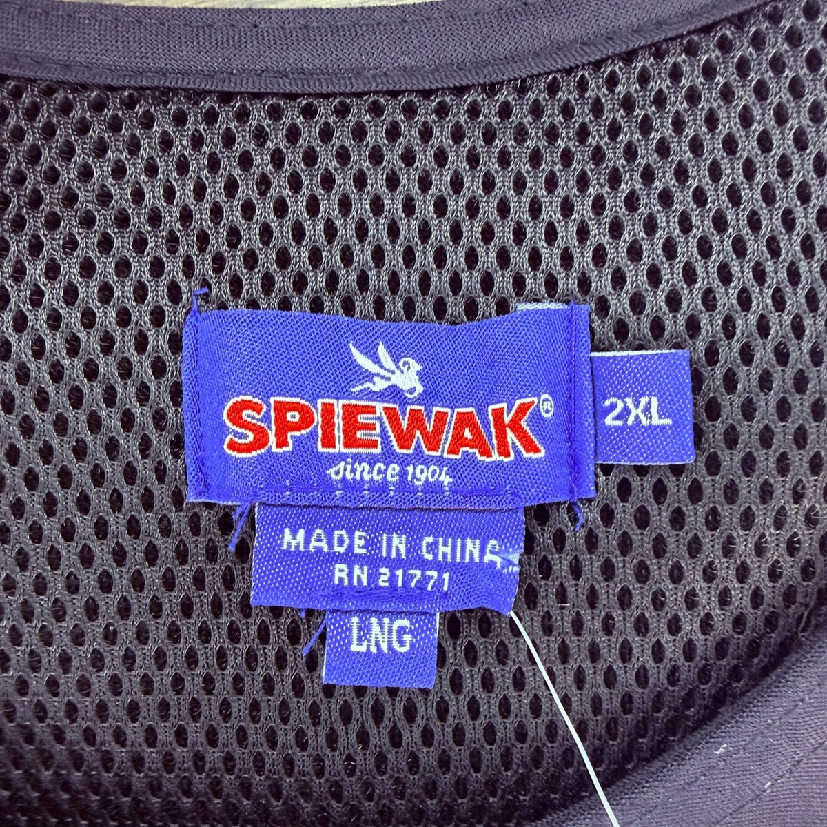 Spiewak Tactical Vest Size 2XL Long Dark Navy Soft Armor Carrier NO ARMOR