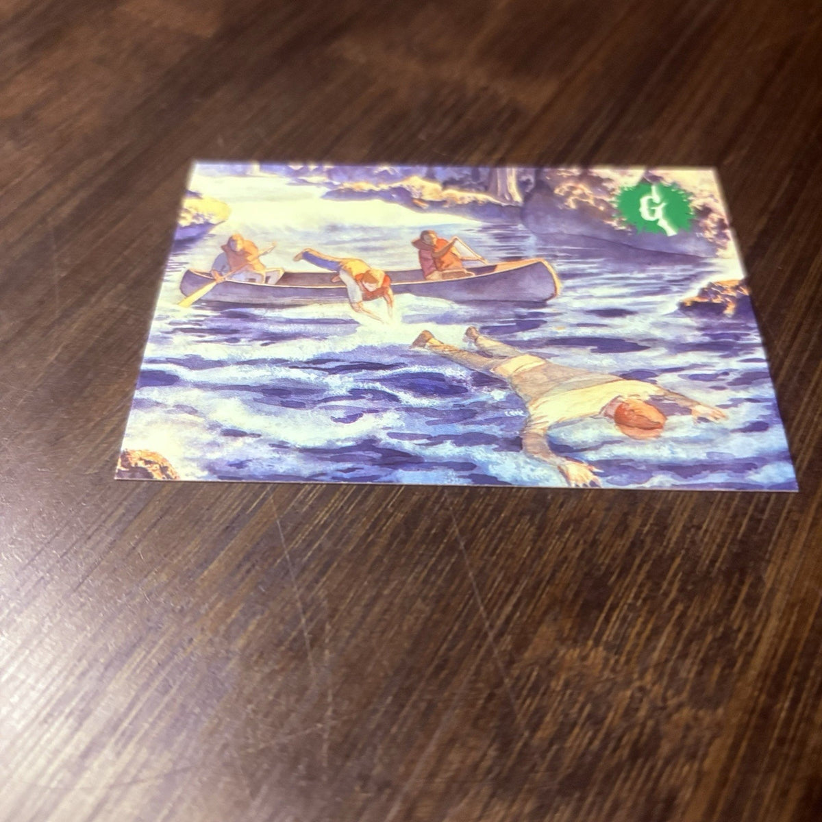 1996 Topps Goosebumps #27 Raging River Rescue! High Grade Trading Card See Photo
