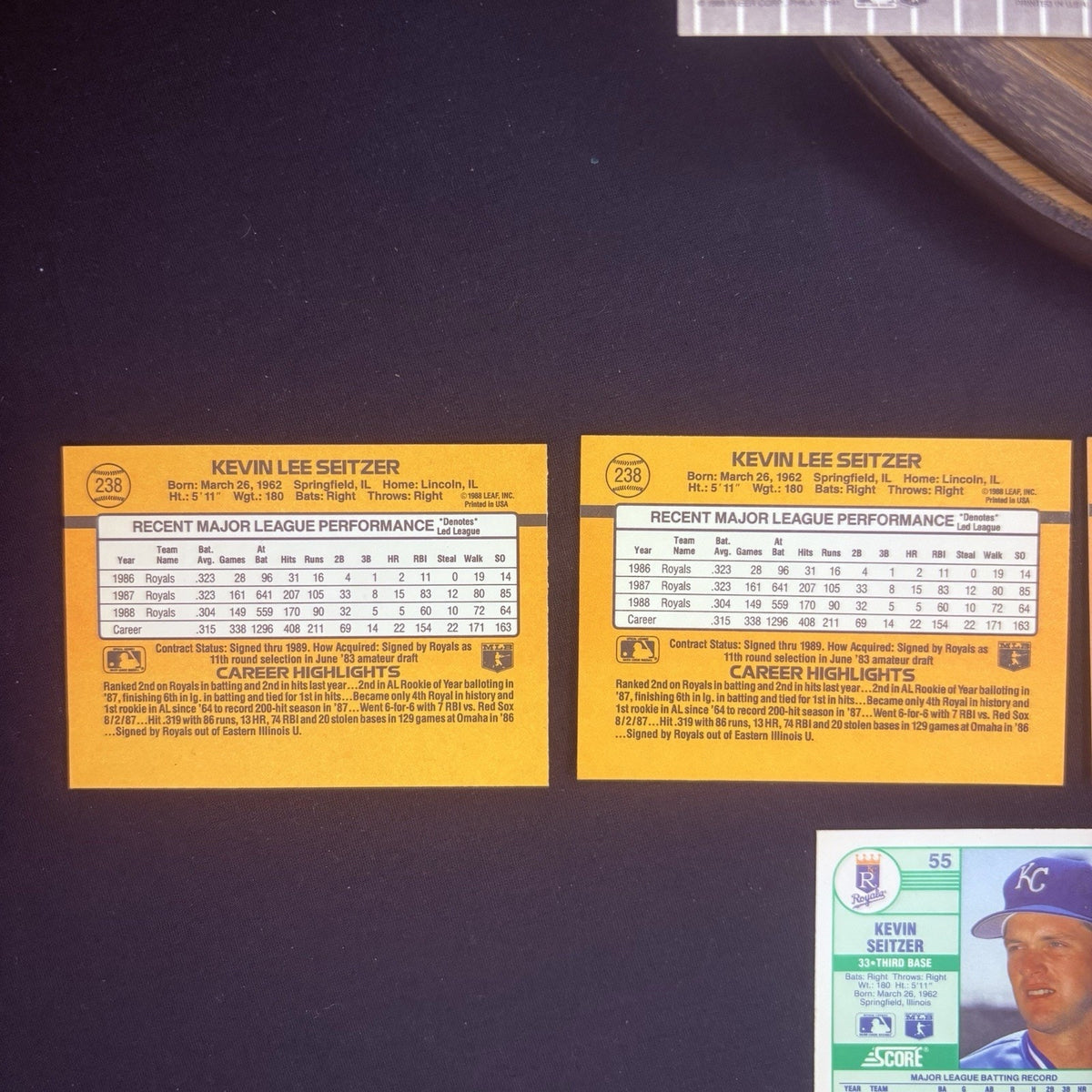 Kevin Seitzer (Lot Of 14) Trading Cards #670, #510, #292, #55, #238, No. 10