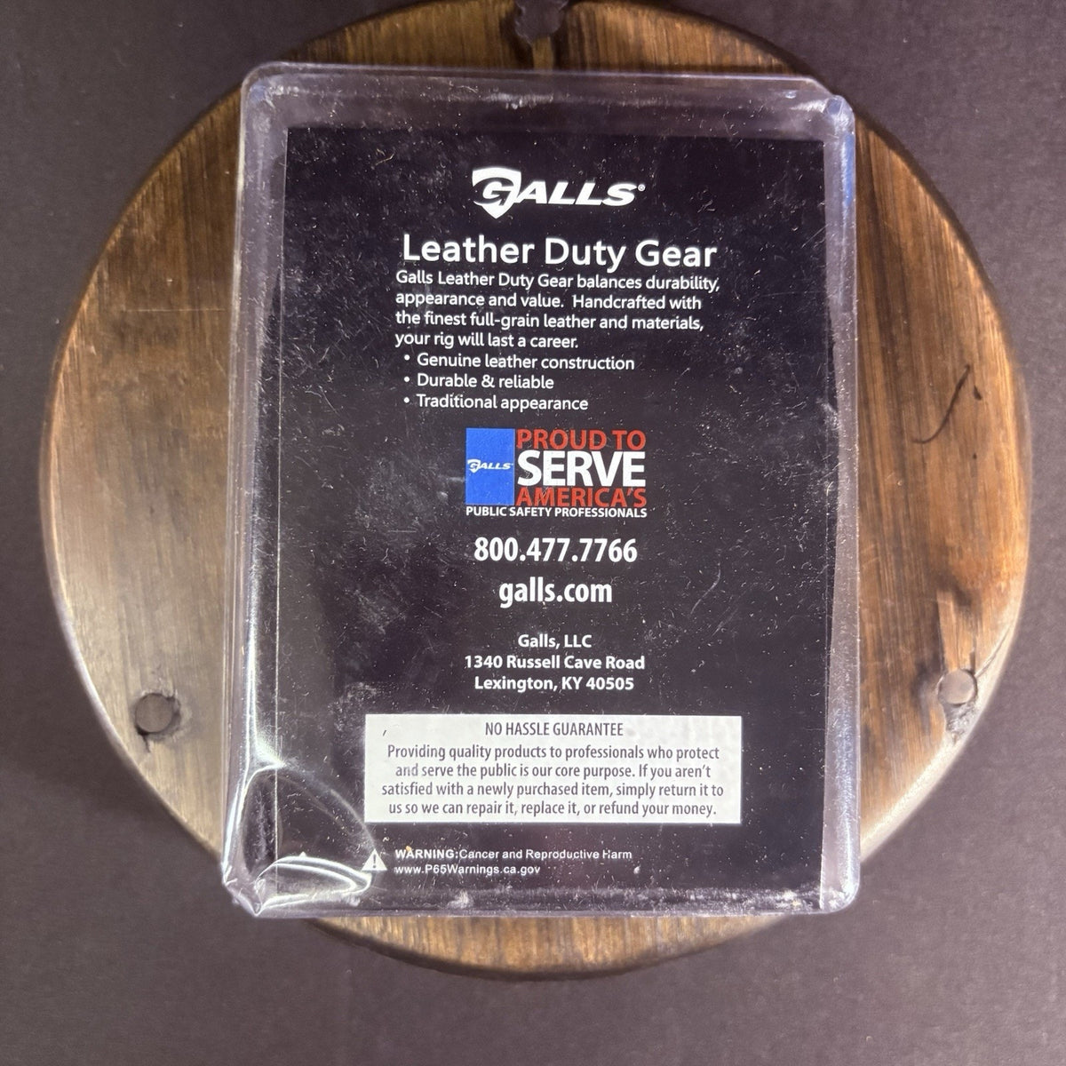 Galls Double Magazine Pouch Gloss Black Plain Leather Chrome Snaps