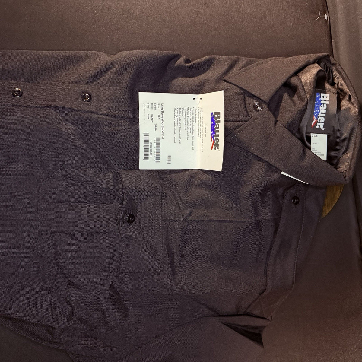 Blauer Long Sleeve 8450 Shirt Size 4XL Black Wool Class A Uniform Lot Of 3