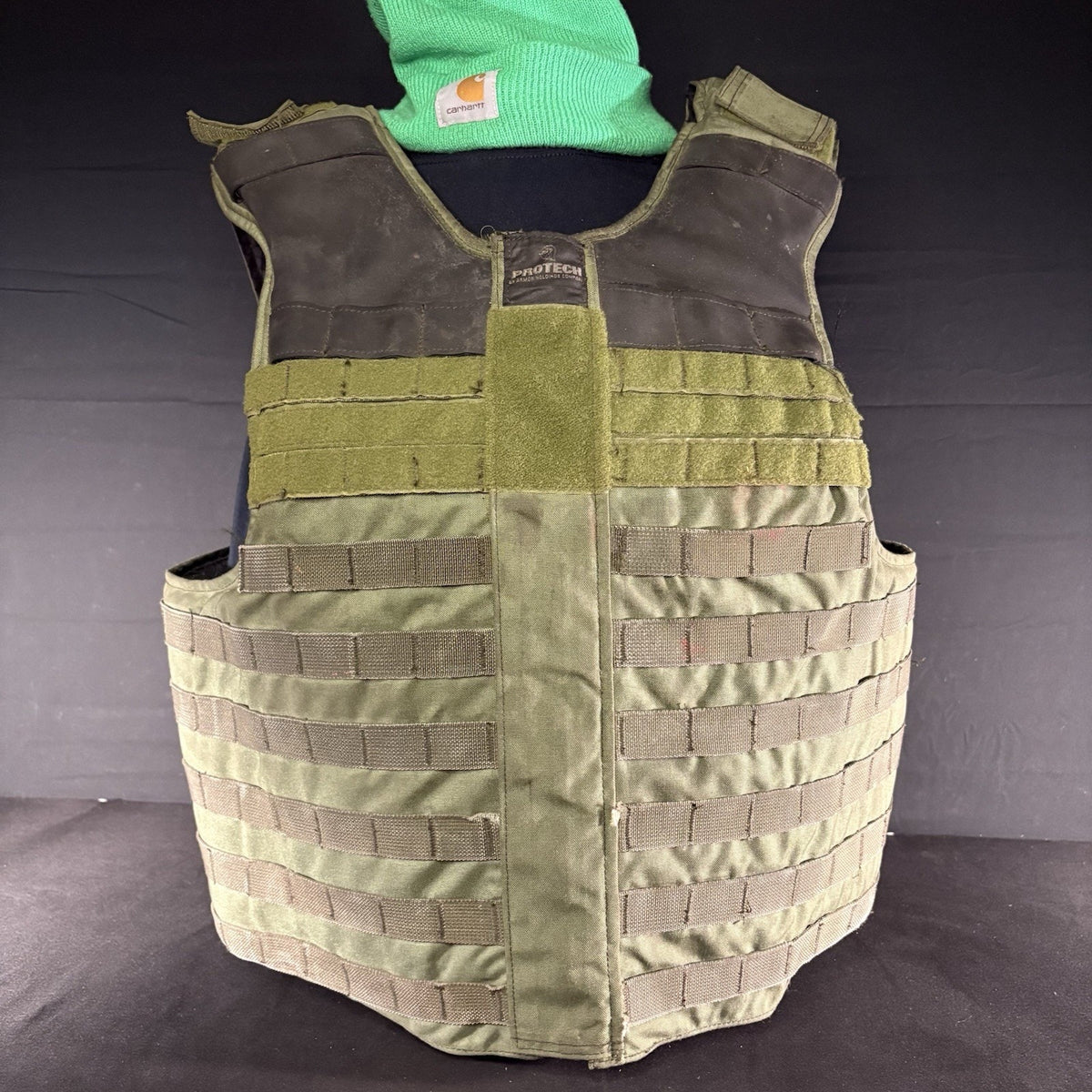 Protech 3A Tactical Carrier Size Large Vest Overlap Chest IIIA Shoulder Armor