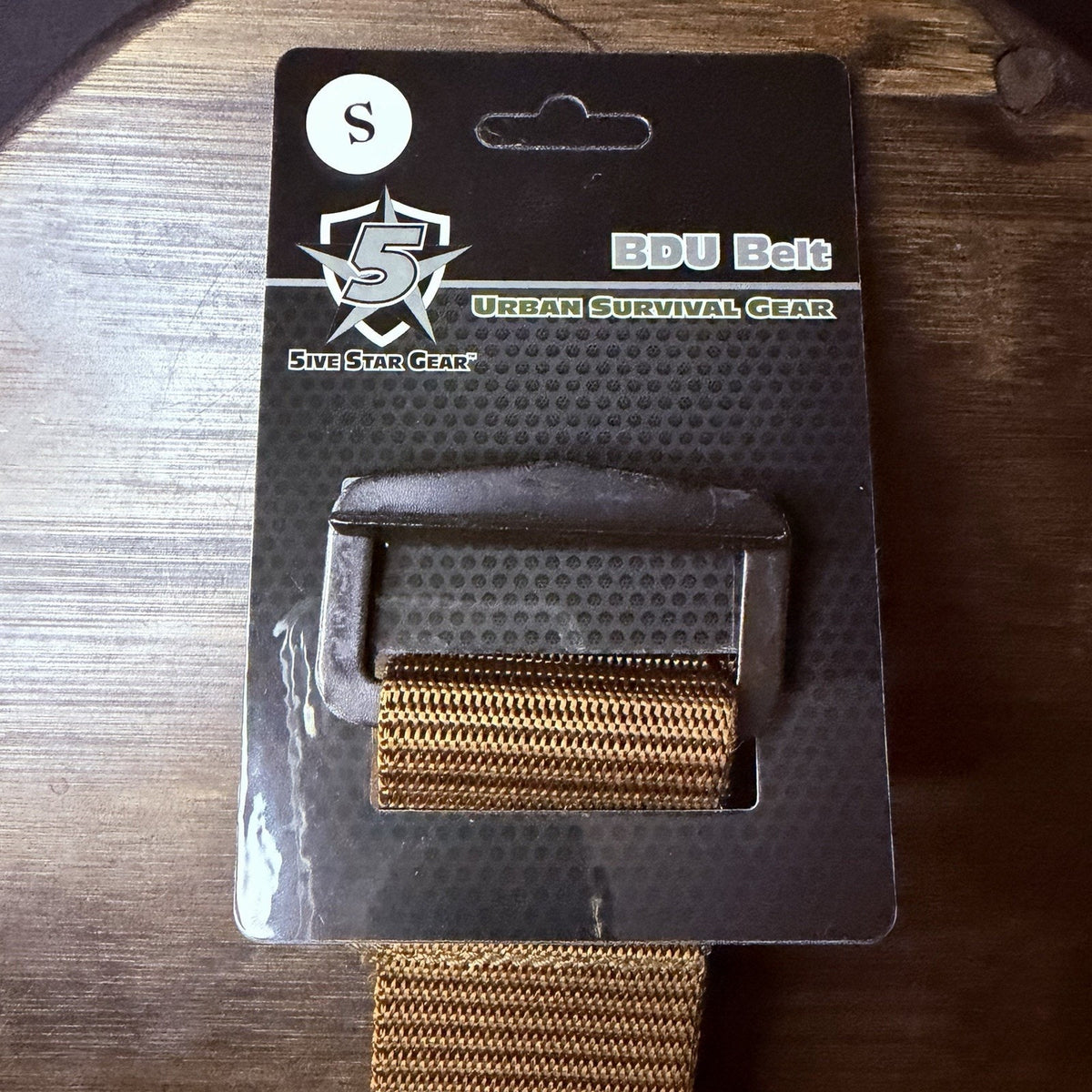 Military BDU Web Tactical Belt Size Small Brown Nylon Metal Buckle 1.75"