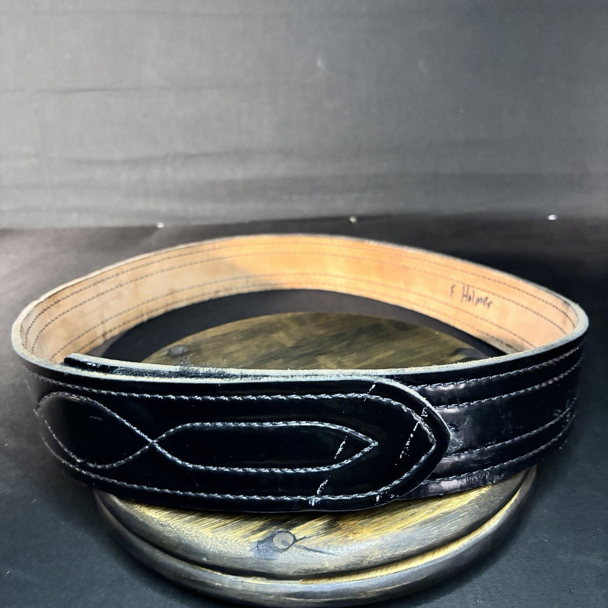 Safariland 94P Duty Belt Size 40" Hook & Loop Hi Gloss Black Leather 2.25"