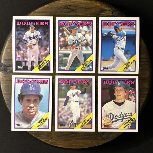 1988 Topps High Grade Cards #736, #456, #23, #581, #40, #698 (Lot Of 6)