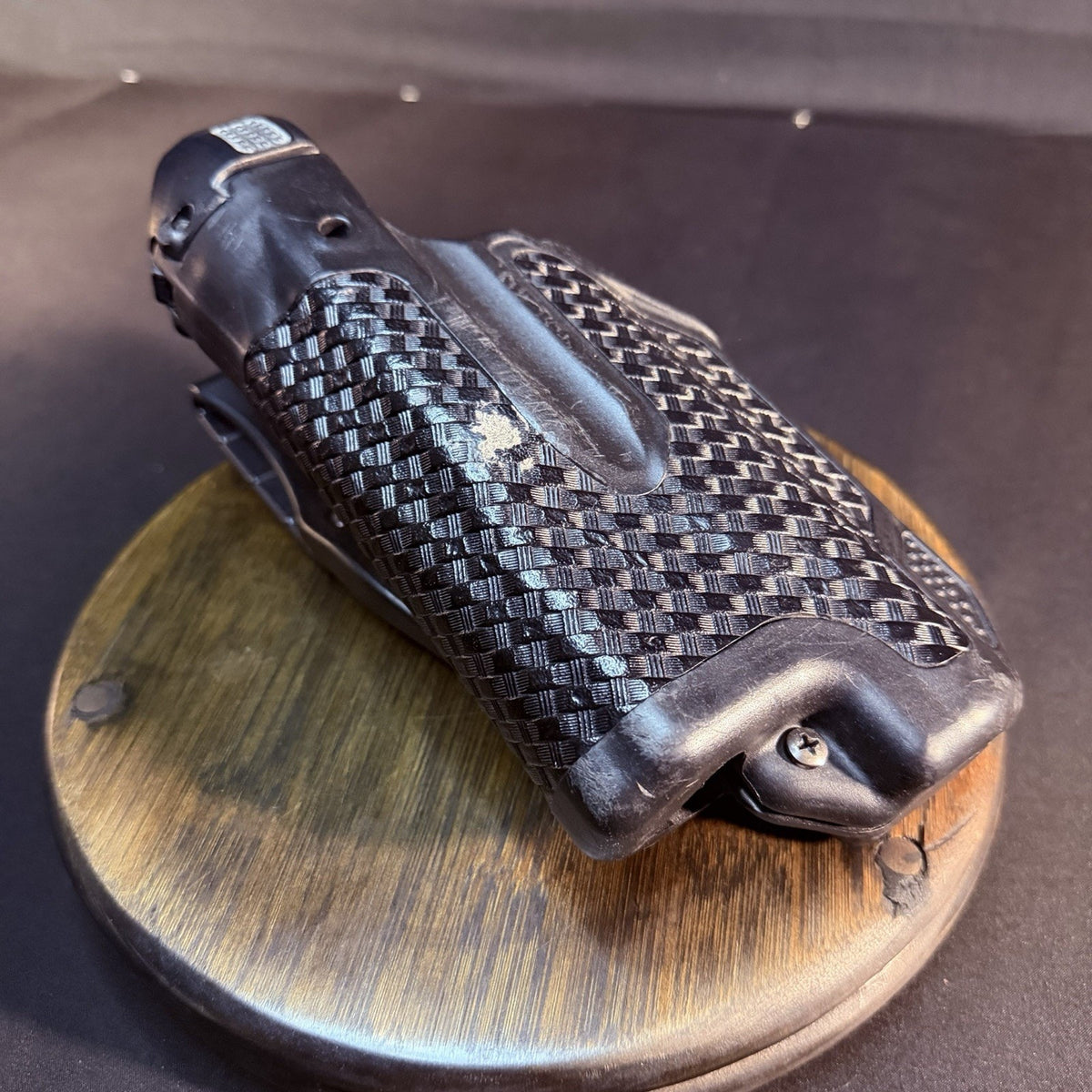 Blackhawk Epoch Duty Holster Size Glock 17/22/31 Basketweave Leather w/ Light RH