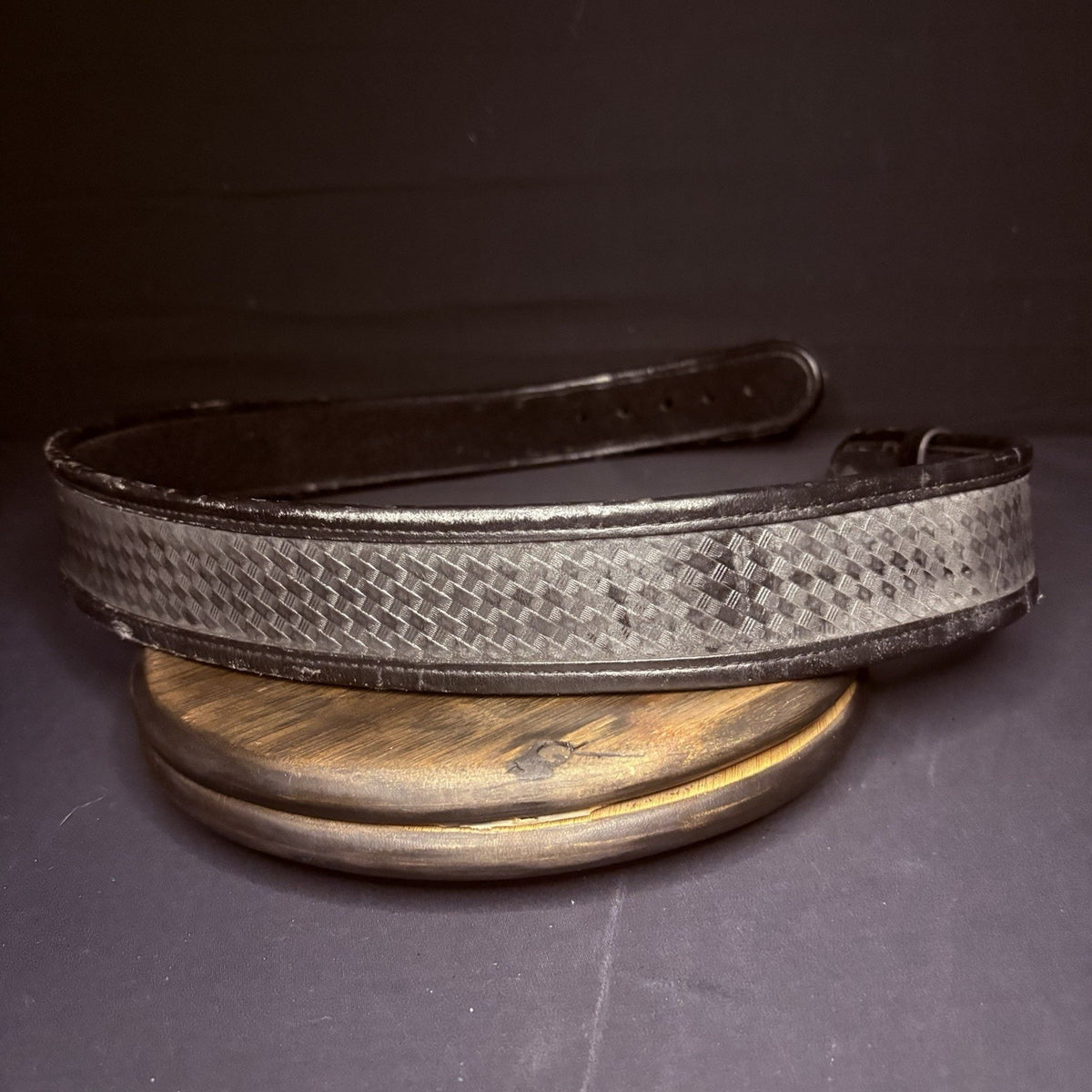 Bianchi Duty Belt (Size 40") Waist AccuMold Black Basket Weave Leather