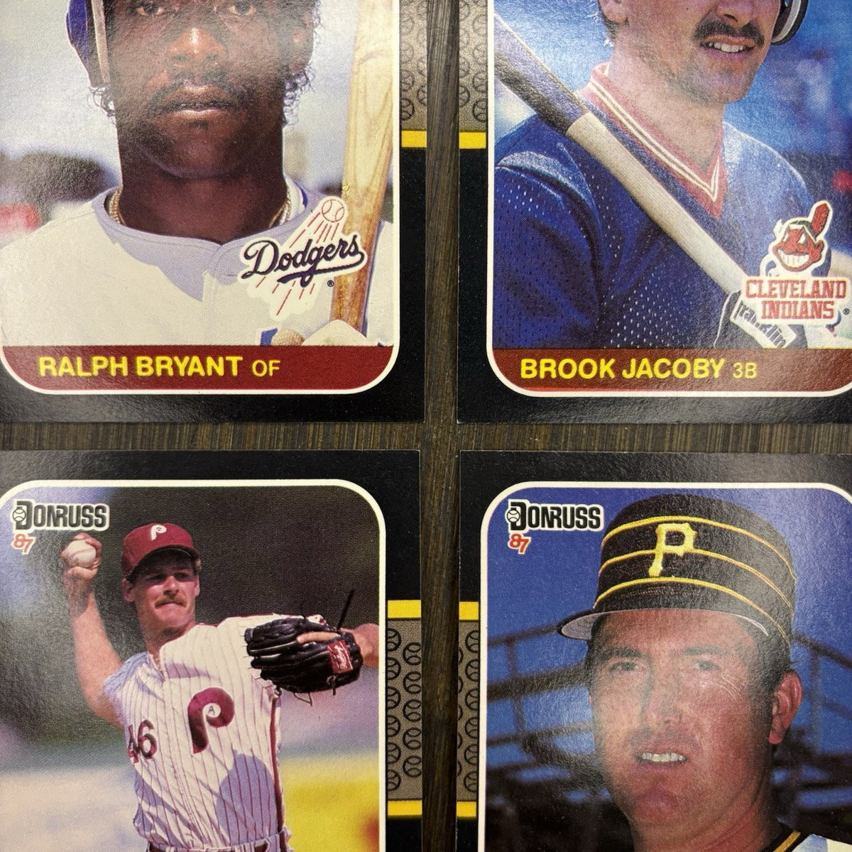 Donruss 1987 High Grade Cards #321, #587, #104, #454, #236, #188 (Lot 6)