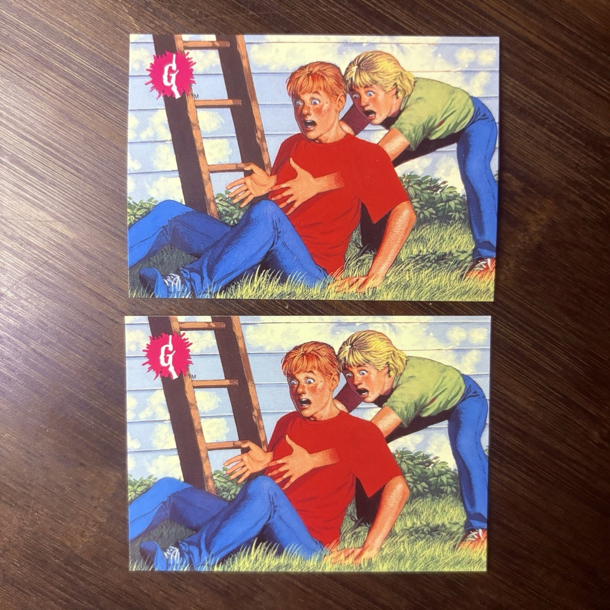 1996 Goosebumps Just Passing Through #28 Lot Of (2) High Grade Trading Cards