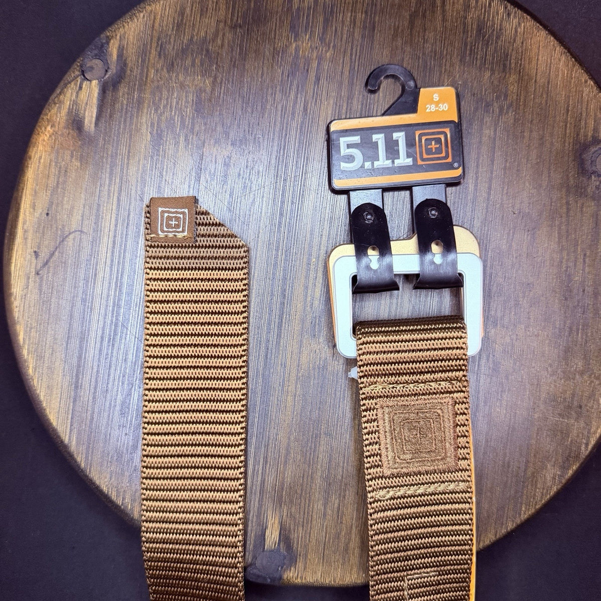 5.11 Traverse Double Buckle Belt Size Small 28"- 30" Battle Brown Tactical EDC