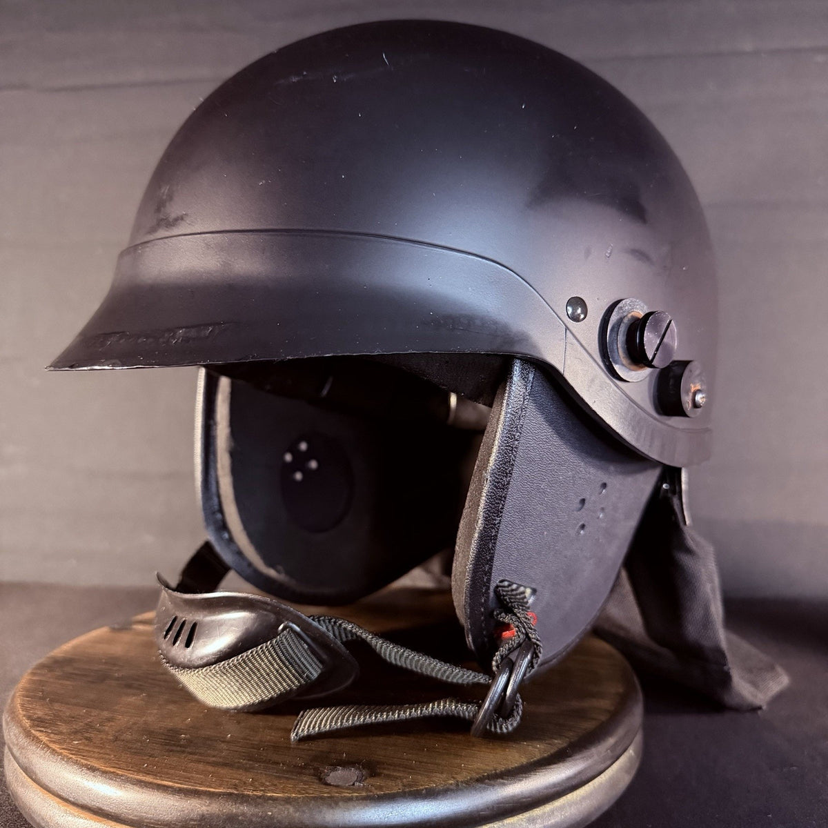 Crown Impact 906 Helmet Size Small C-3 Black USA Made Headgear Neck Protector