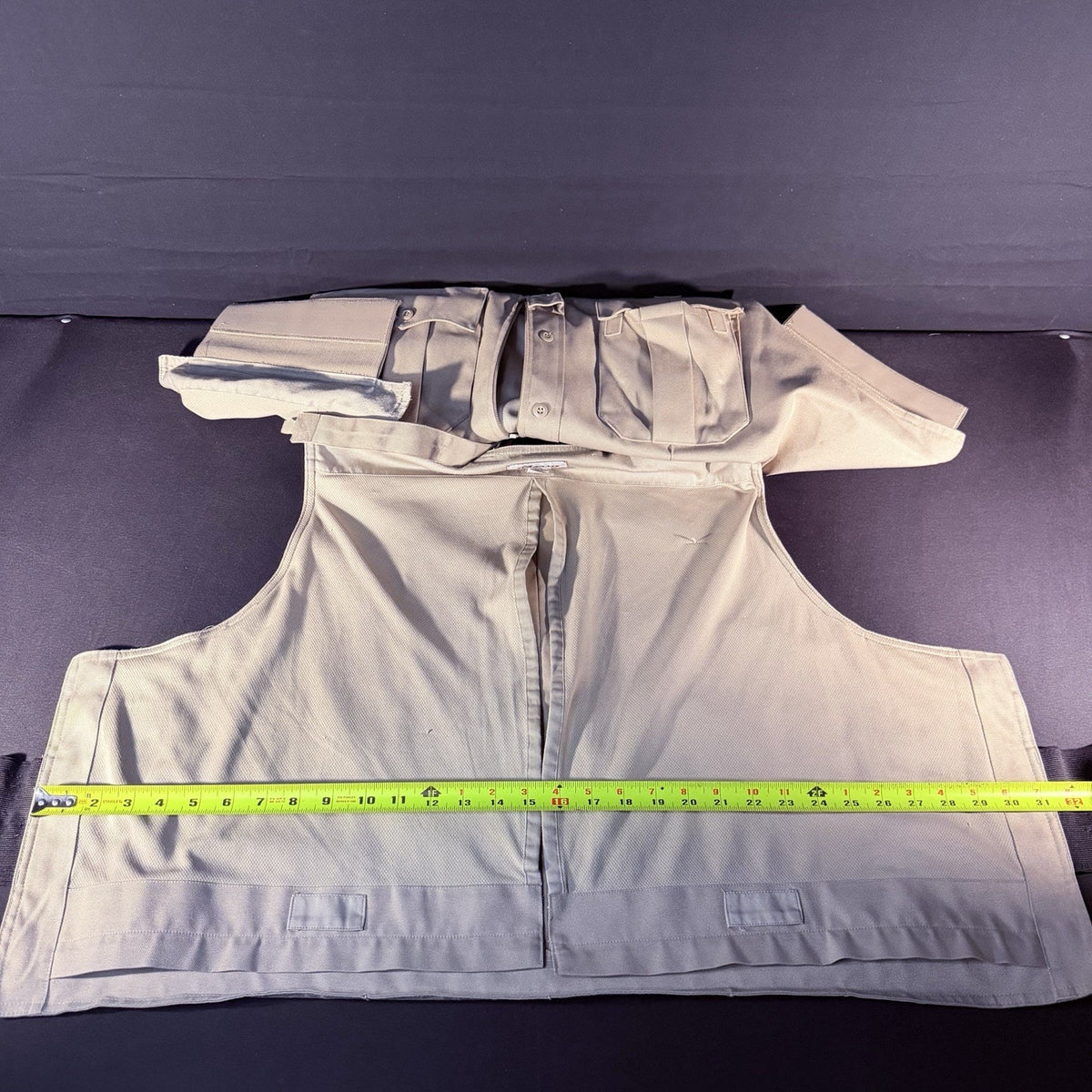 Elbeco Tactical Carrier Size XXXL 3XL Tan Body Shield w/Magazine & Radio Pouches