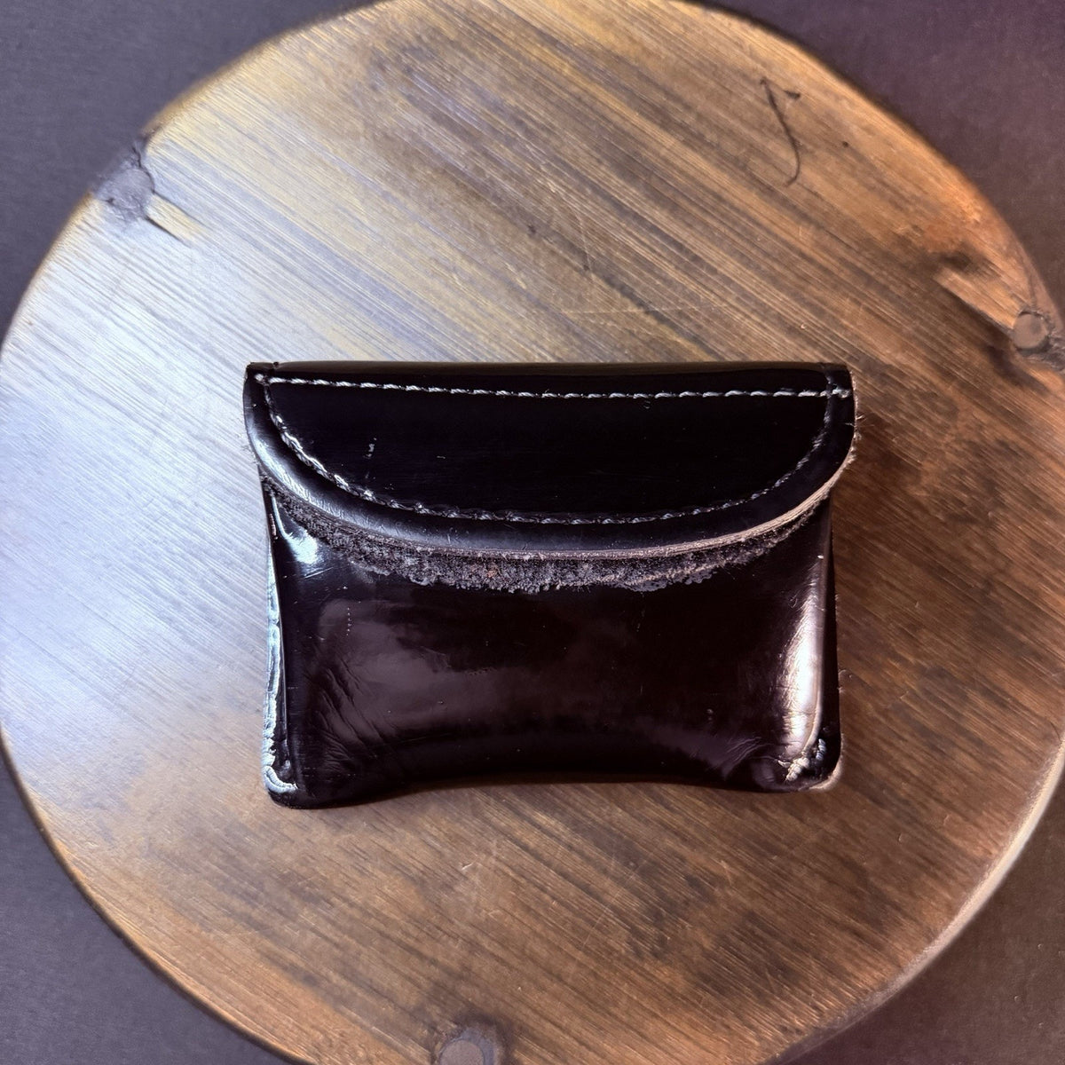 Safariland Glove Pouch High Gloss Black Leather Model 33-3