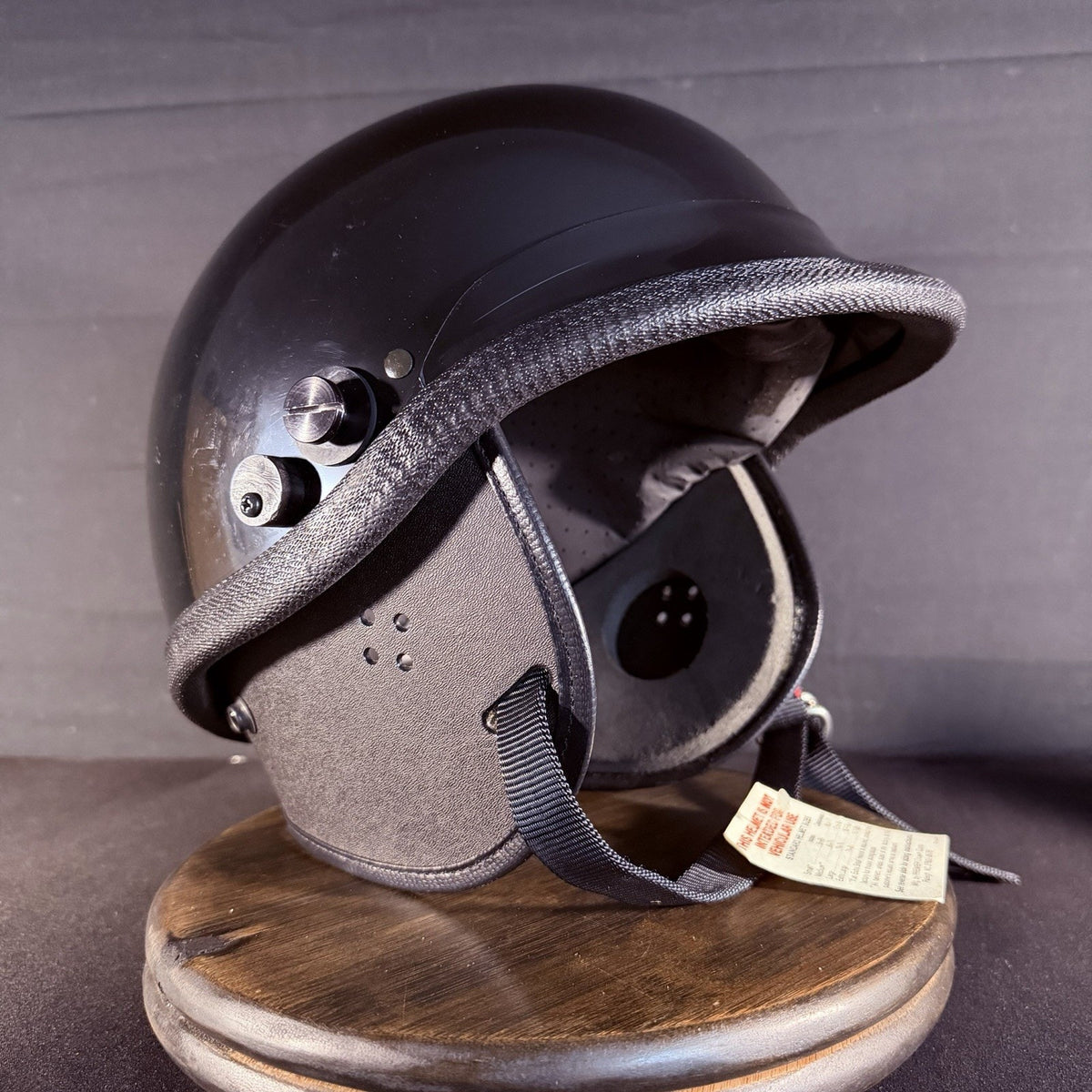 Crown Impact 906 Helmet Size Medium Model C-3 Black USA Made Duty Headgear
