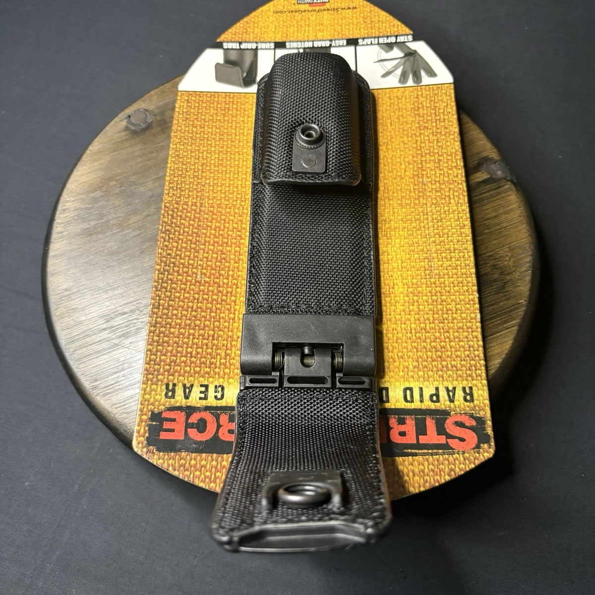 Rapid Deployment 9mm Magazine Pouch Spring Loaded Closure .40, .357