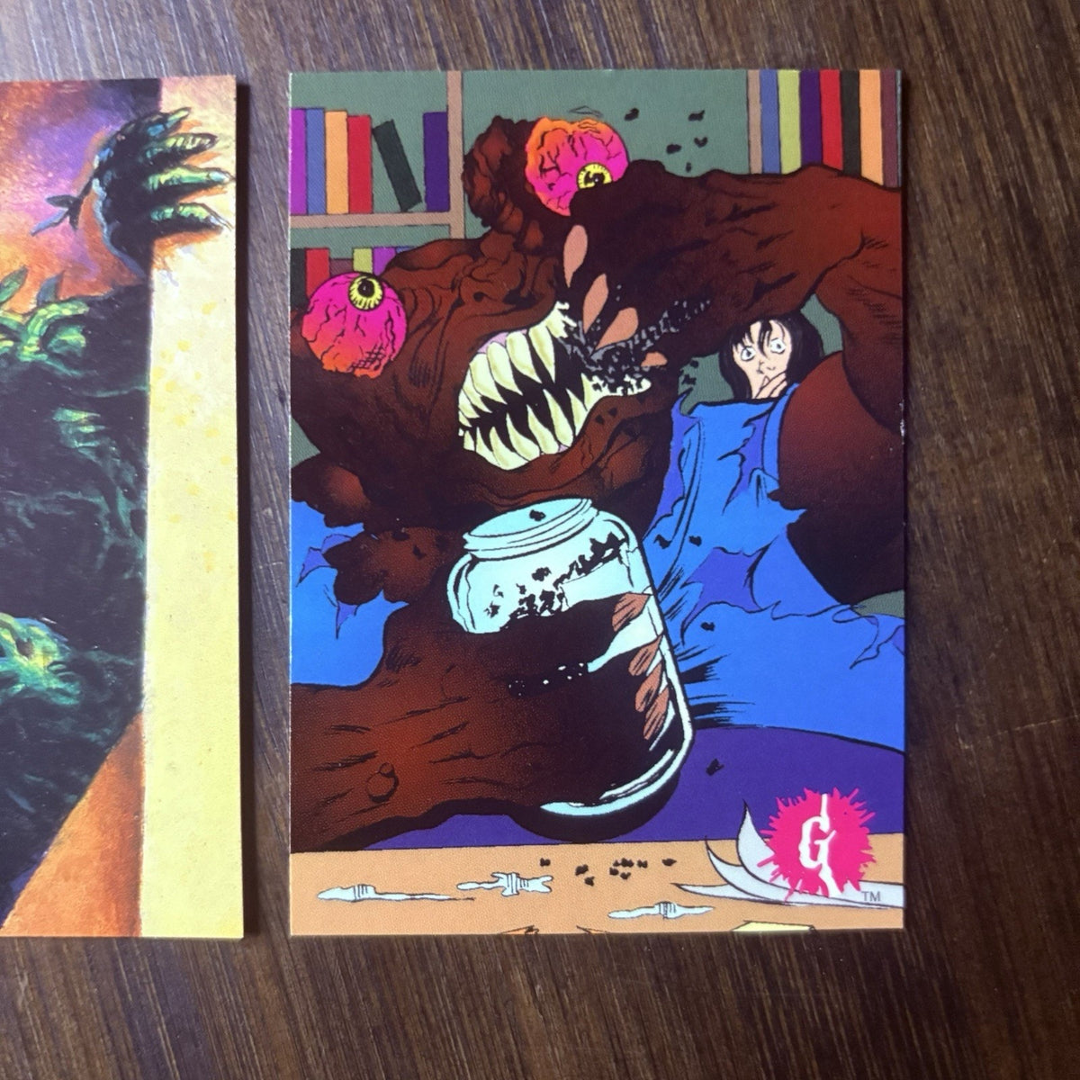 1996 Topps Goosebumps Lot Of (2) "Monsters" Trading Cards All High Grade