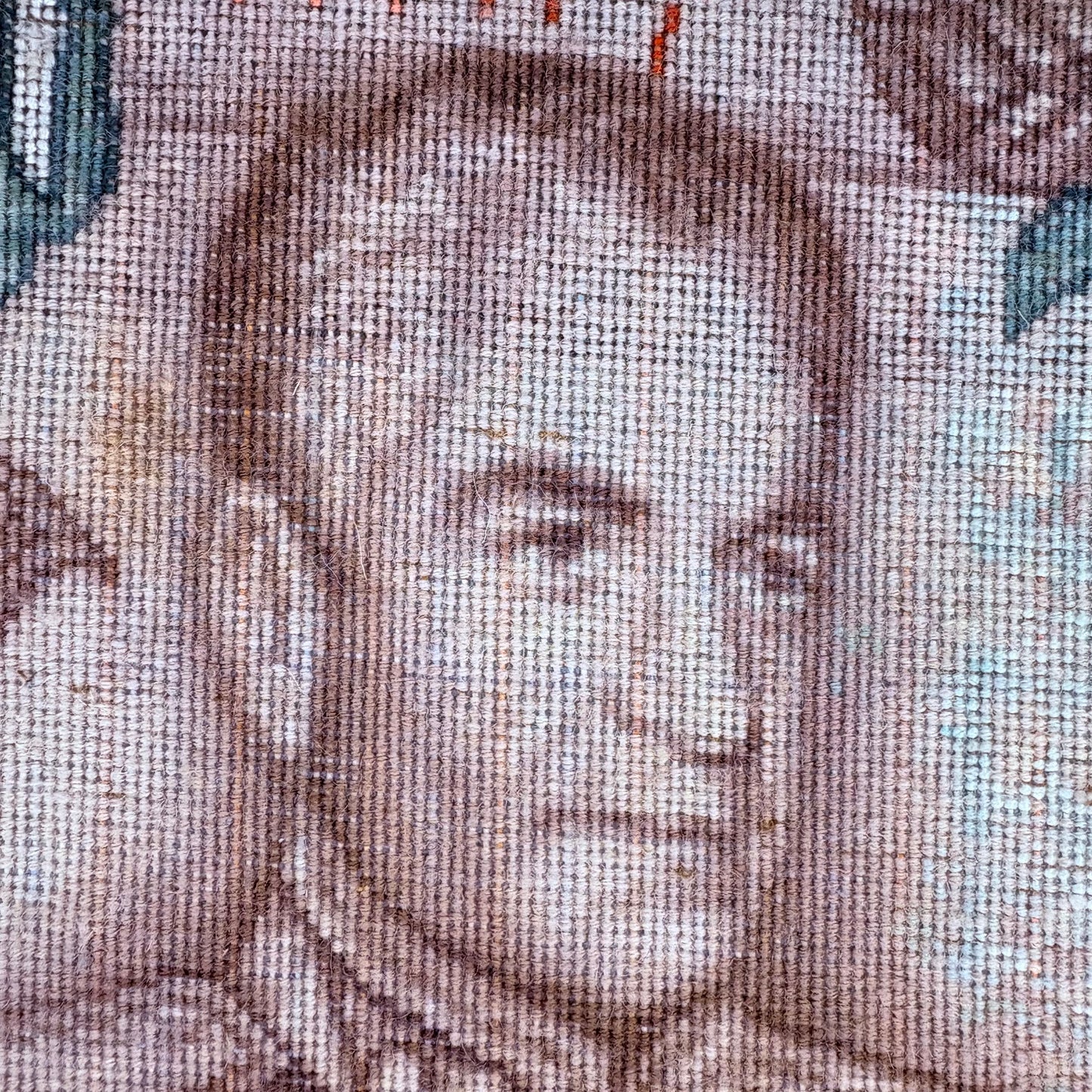 Persian Rug Banknote Pictorial (Tabriz, Iran) Hand Knotted 50 Raj Shah Mohammad Pahlavi 10,000 Rials 21in x10in or 53cm x25cm w/Rug Hangers