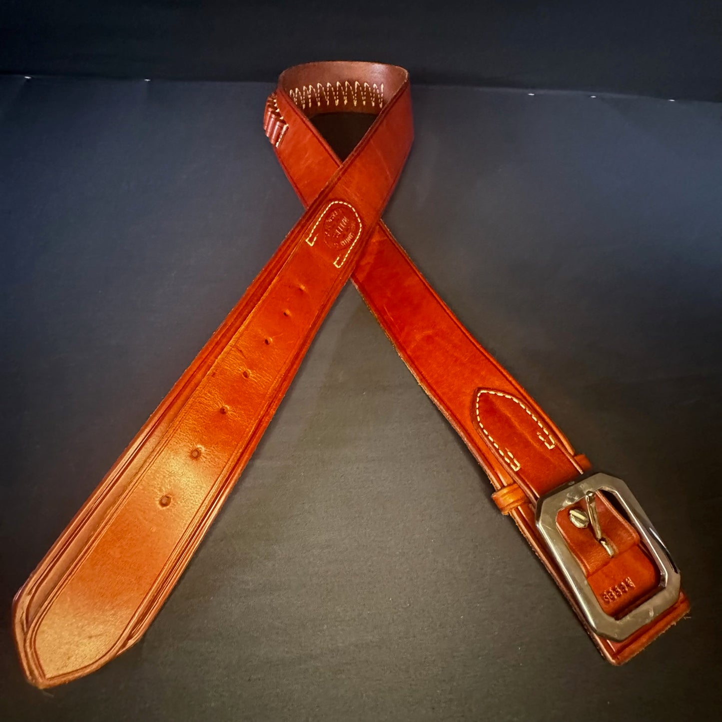 El Paso Saddlery Co. Leather Cartridge Belt – Western Style, Handcrafted, High Quality