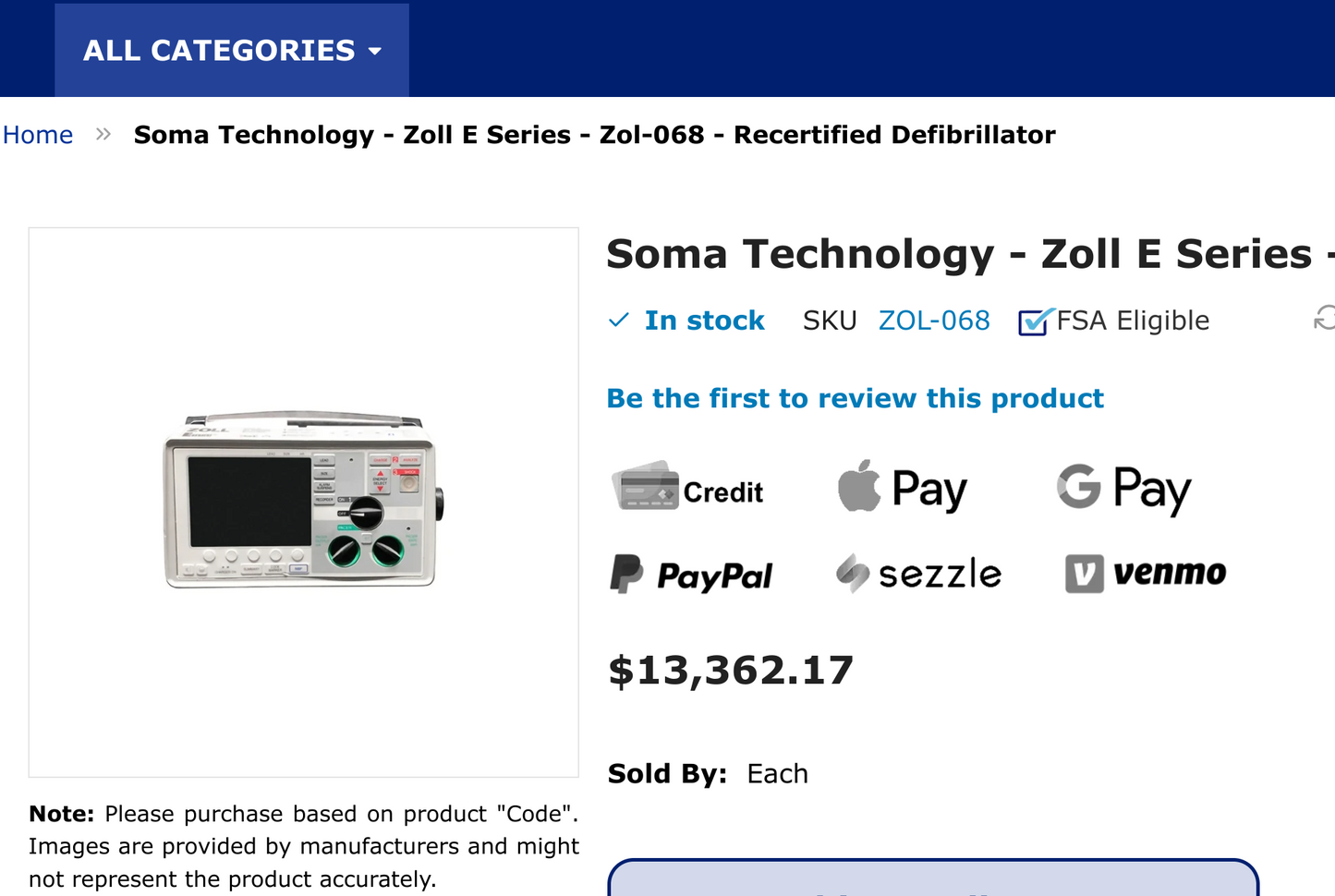 Zoll E-Series Defibrillator w/EMS Case full of Accessories!