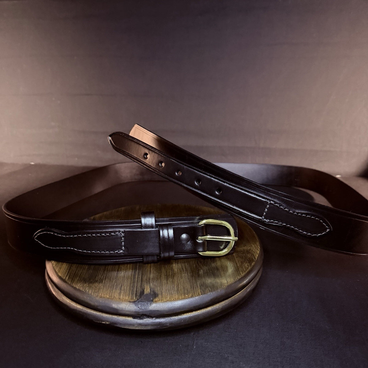 Gould and Goodrich Ranger Belt Size 60" Plain Black Leather Brass Buckle NGT-60B
