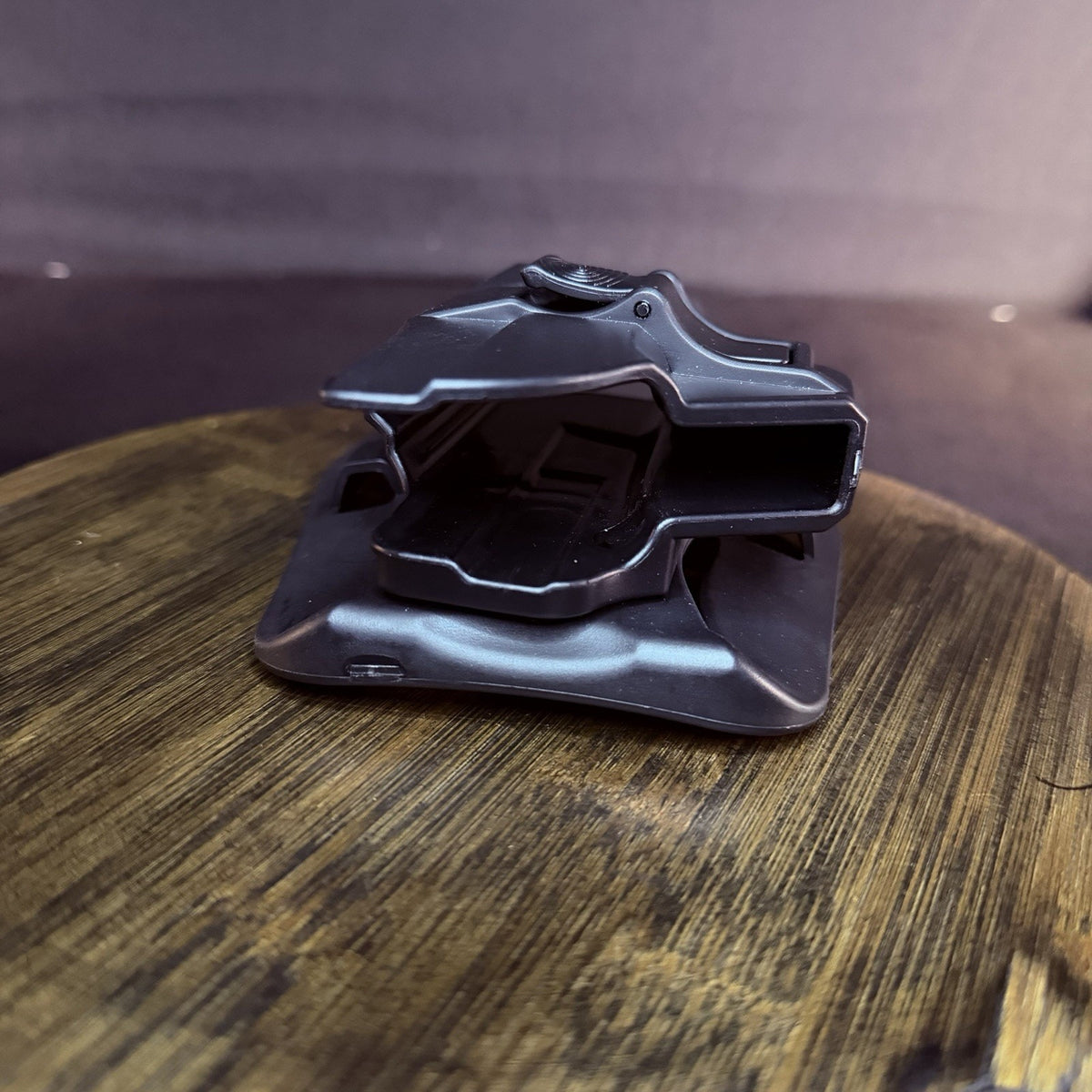 TEGE Pistol Holster Paddle Black OWB Polymer RH