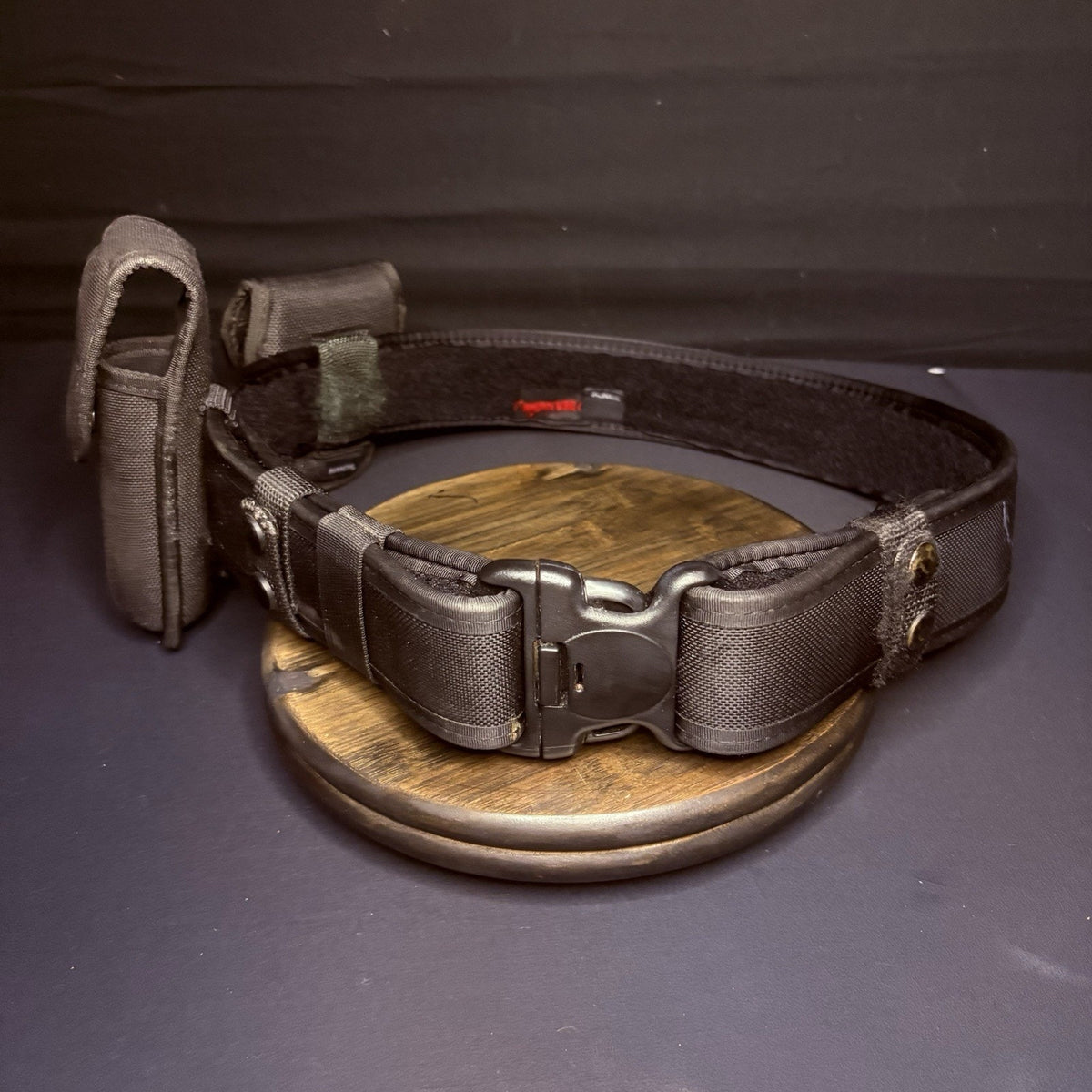 Bianchi Nylon Duty Belt 28"-34" w/Flashlight Pouch & Handcuff Case + Belt Keeper