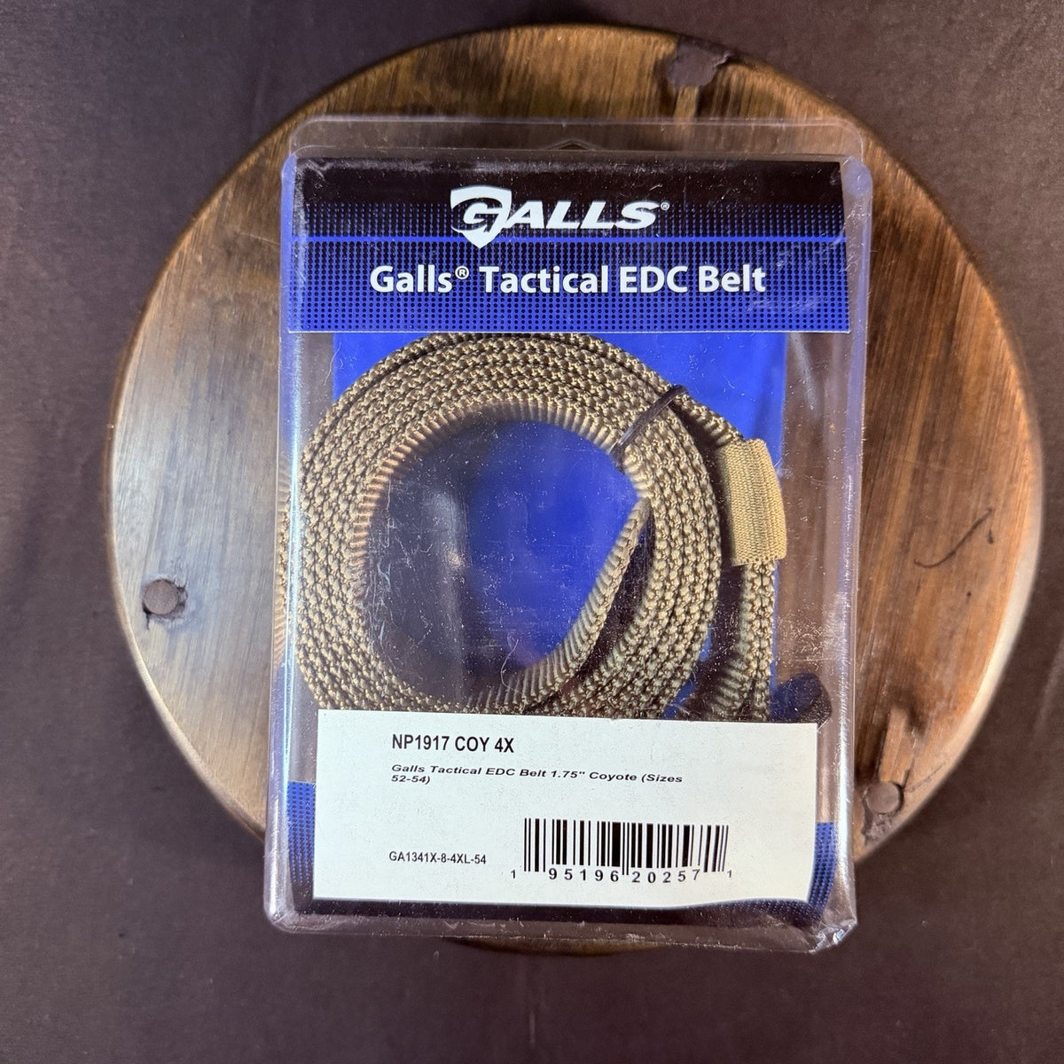 Galls Tactical EDC Belt Size 52"-54" 4X Coyote Nylon 1.75" Wide