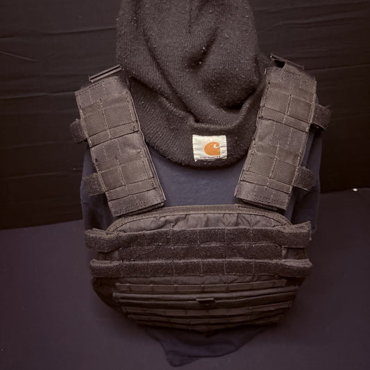 Protech Plate Carrier Vest 10"X 12" Size: Adjustable Black MOLLE