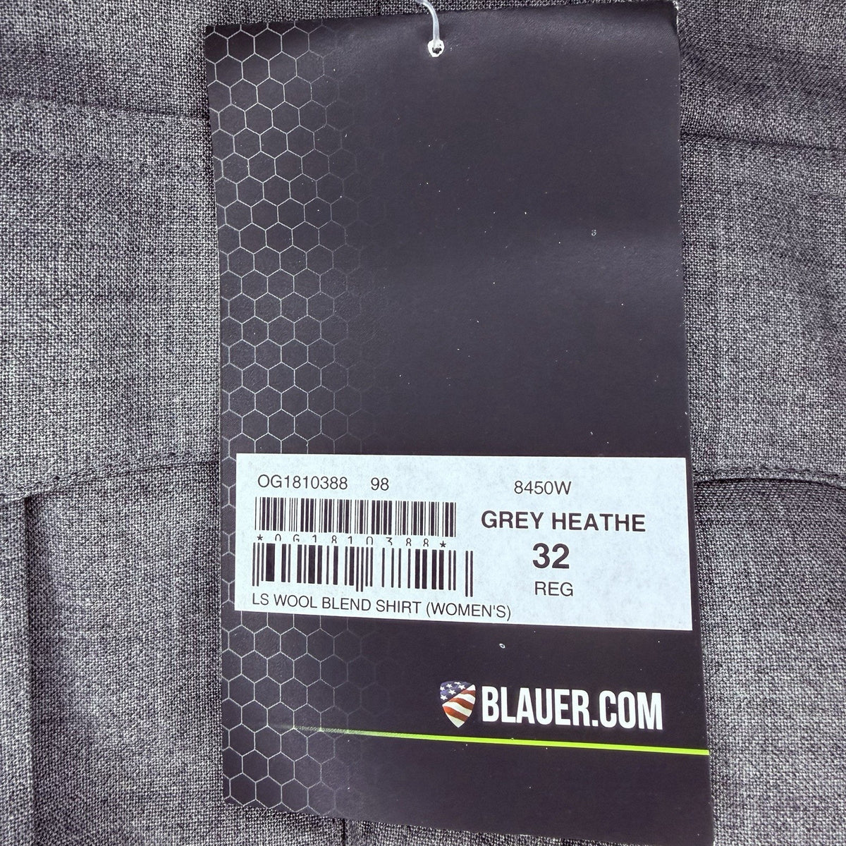 Blauer Long Sleeve Shirt Size Women 32 Small 8450W Grey Wool Class A Uniform
