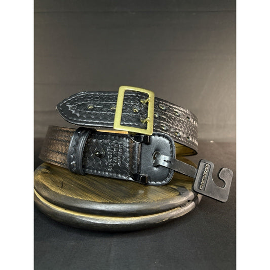Safariland Women’s 872 Duty Belt Size 30” Basketweave Leather Sued Lined 2.25”