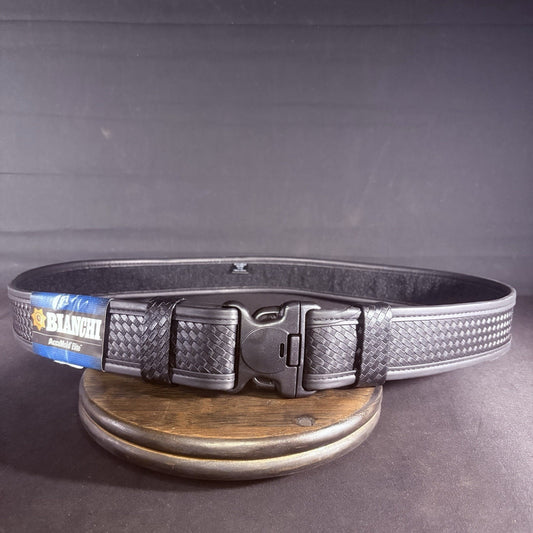 Bianchi 7950 Duty Belt Size XXL 52"- 58" w/ Cop-Loc Buckle, Basketweave Leather