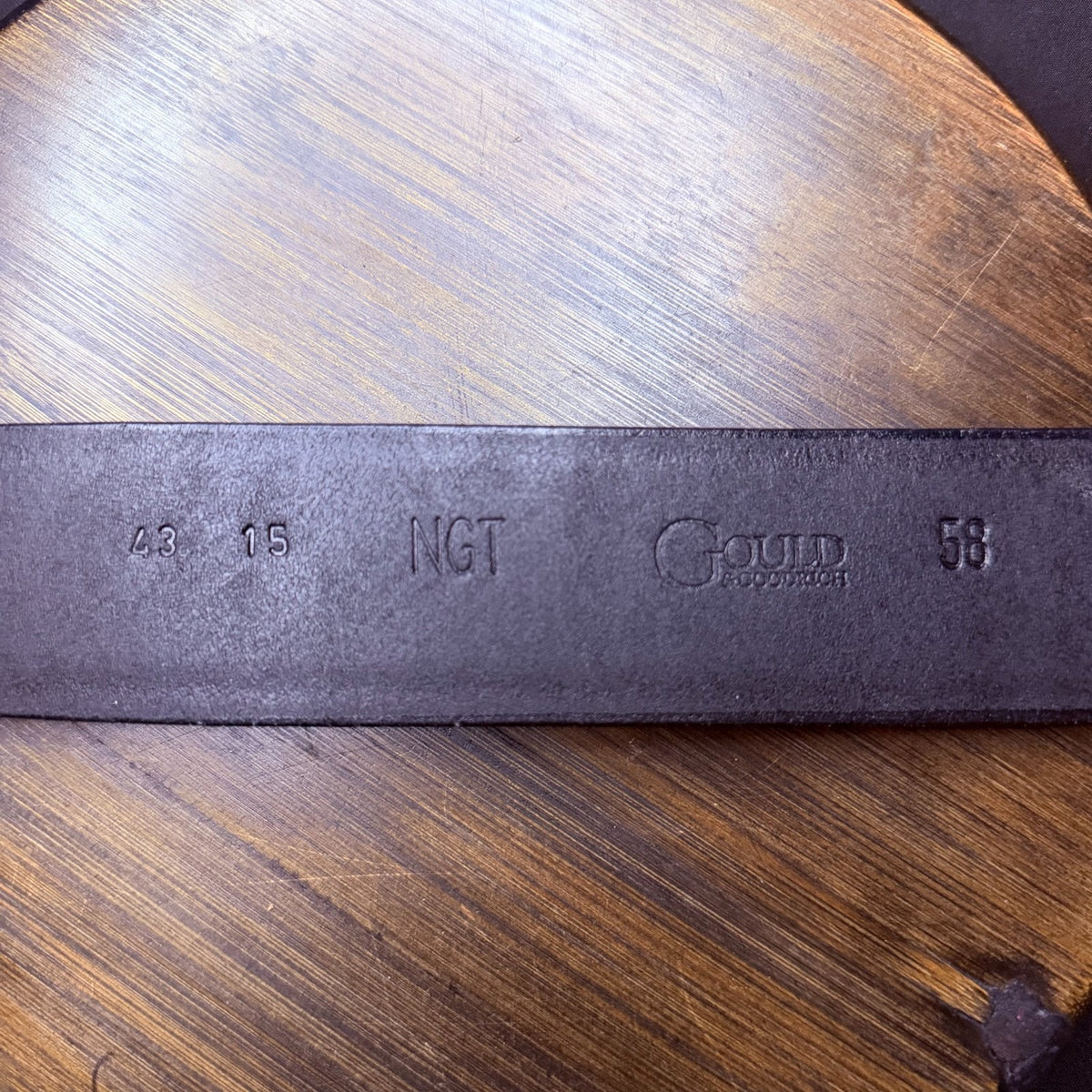Gould & Goodrich Ranger Belt 58" Plain Black Leather 1.75" Police Duty