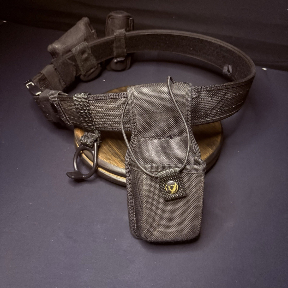 Bianchi Nylon Duty Belt 34"-40" w/Double Handcuff, Baton, Mace, Radio Holster