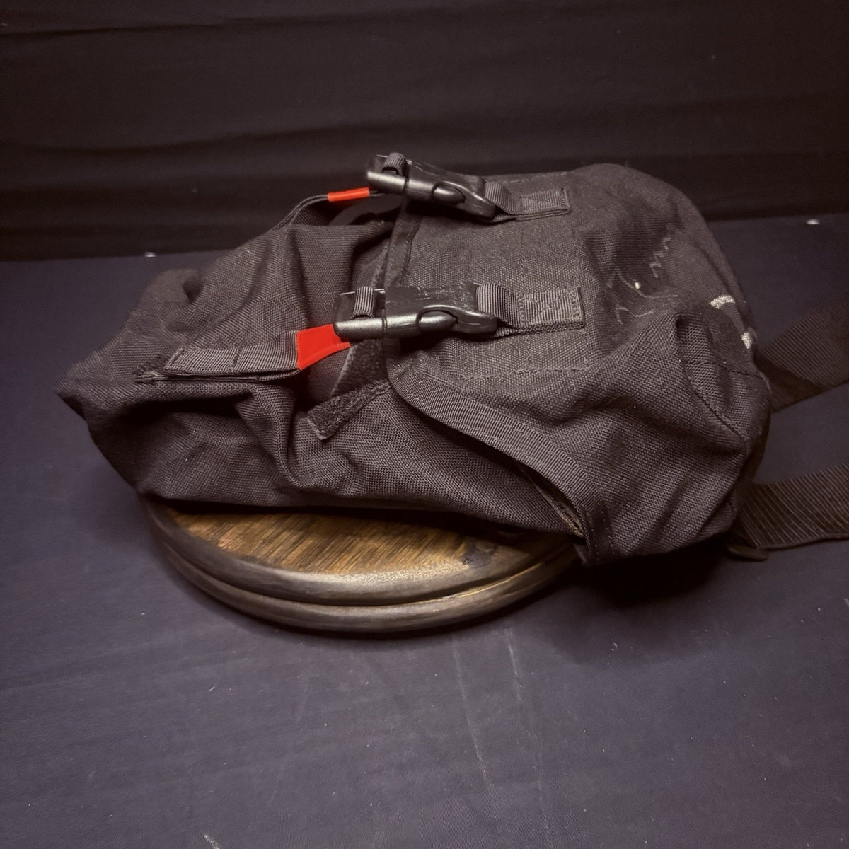 Gas Mask Or Large Utility Pouch EMT Tactical Military Hunting Black Nylon Case