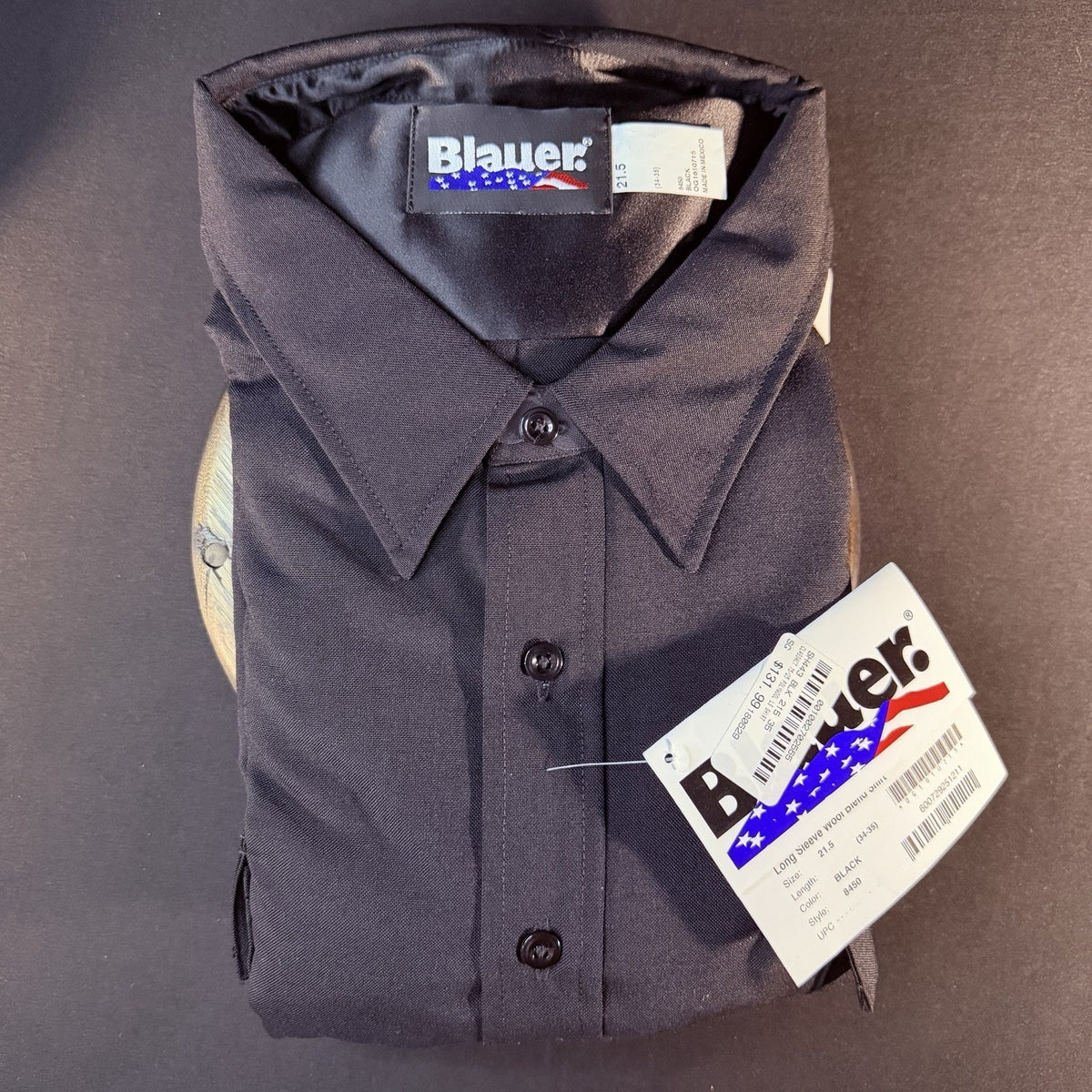 Blauer Long Sleeve 8450 Shirt Size 4XL Black Wool Class A Uniform Lot Of 3