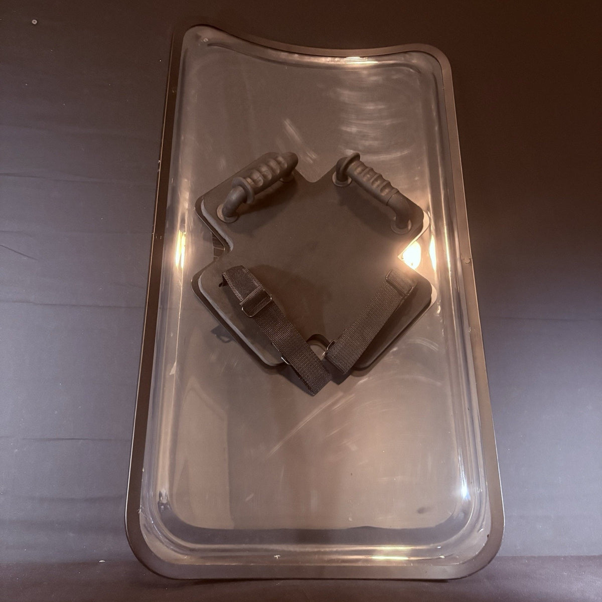 Custom Shield Size 36" Single Hand Design, Reinforced X, Metal Edges, Carry Case