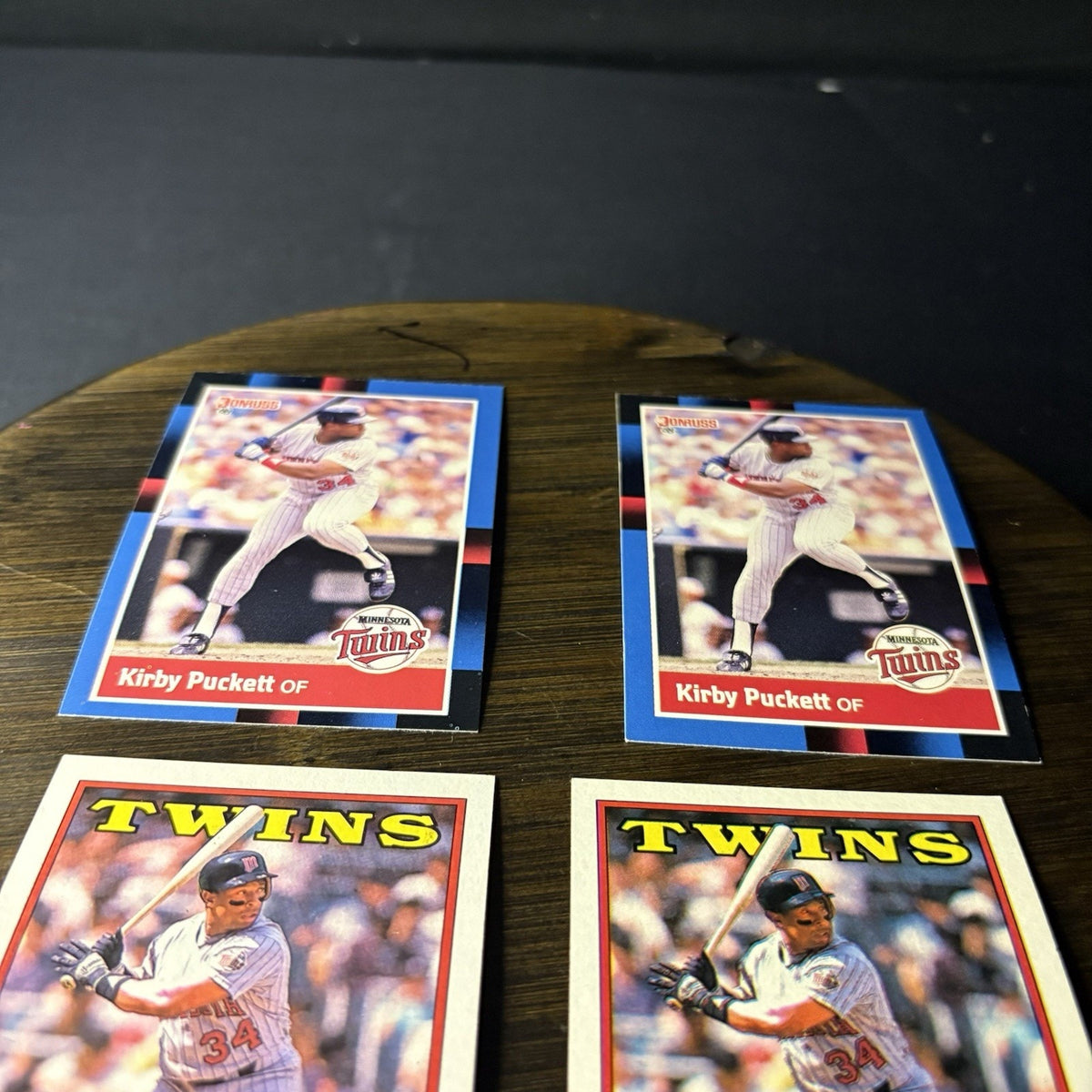Kirby Puckett 8 Card Lot MLB Mint Condition