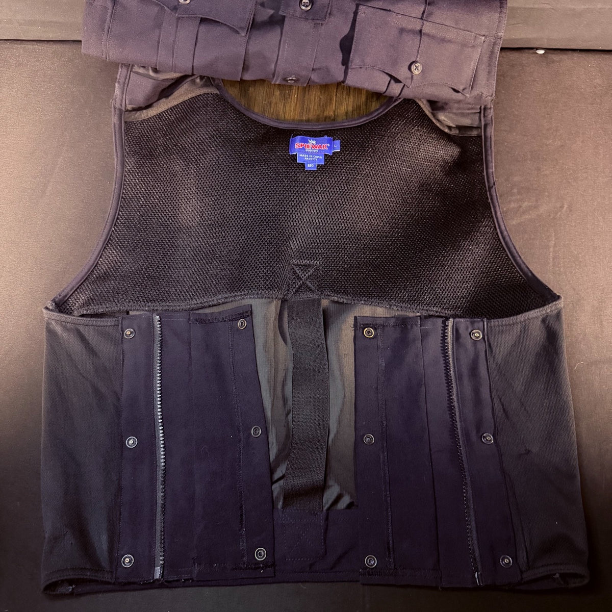 Spiewak Tactical Armor Carrier Vest Size Large Regular Dark Navy Duty Carrier
