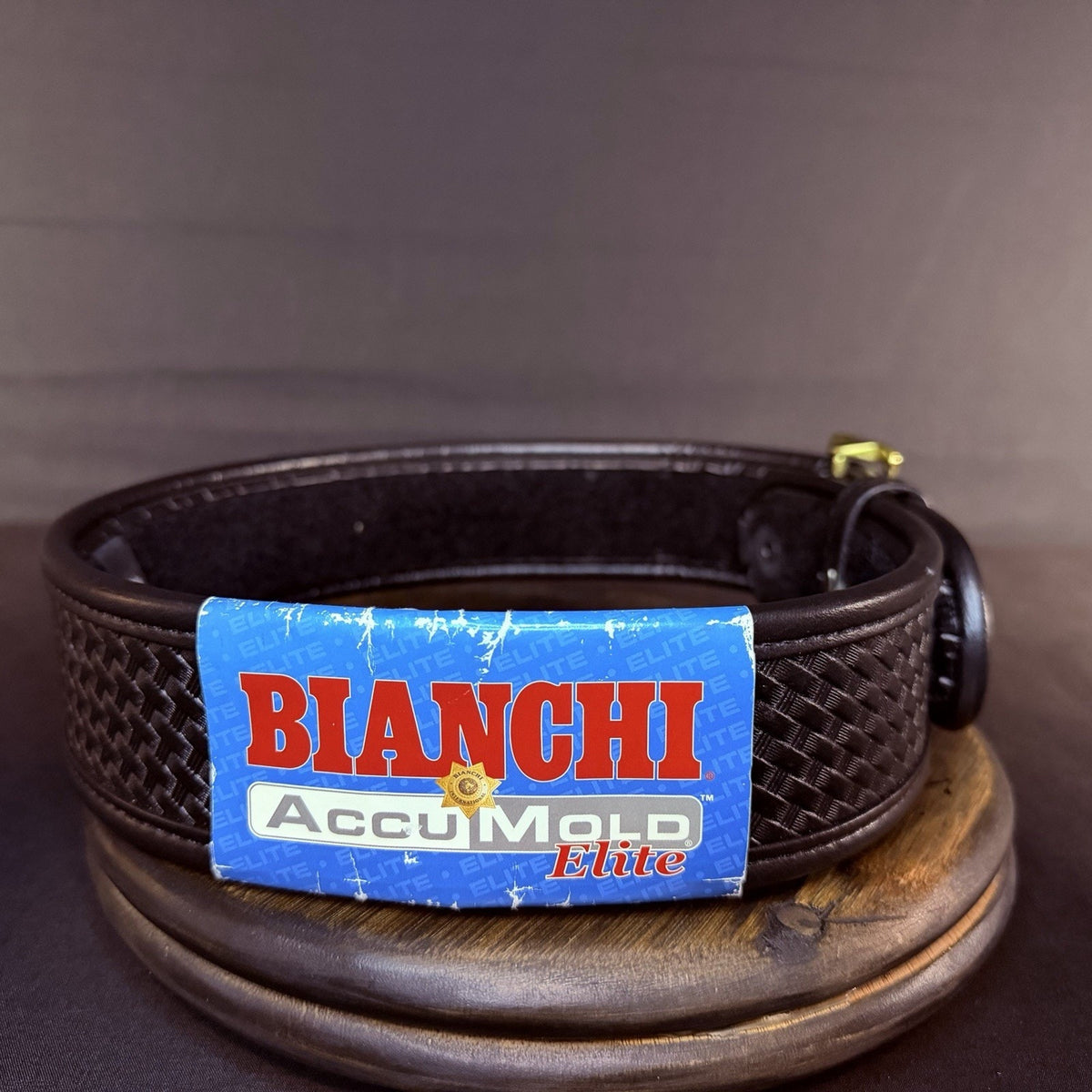 Bianchi 7960 Duty Belt Size 26"- 28" Brass Buckle, AccuMold Elite Browne 2.25"