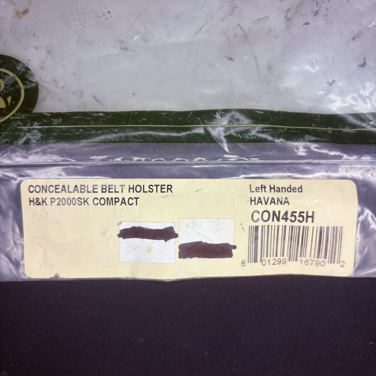 Galco H&K Concealable Holster Premium USA Made Leather LH OWB (P2000SK Compact)