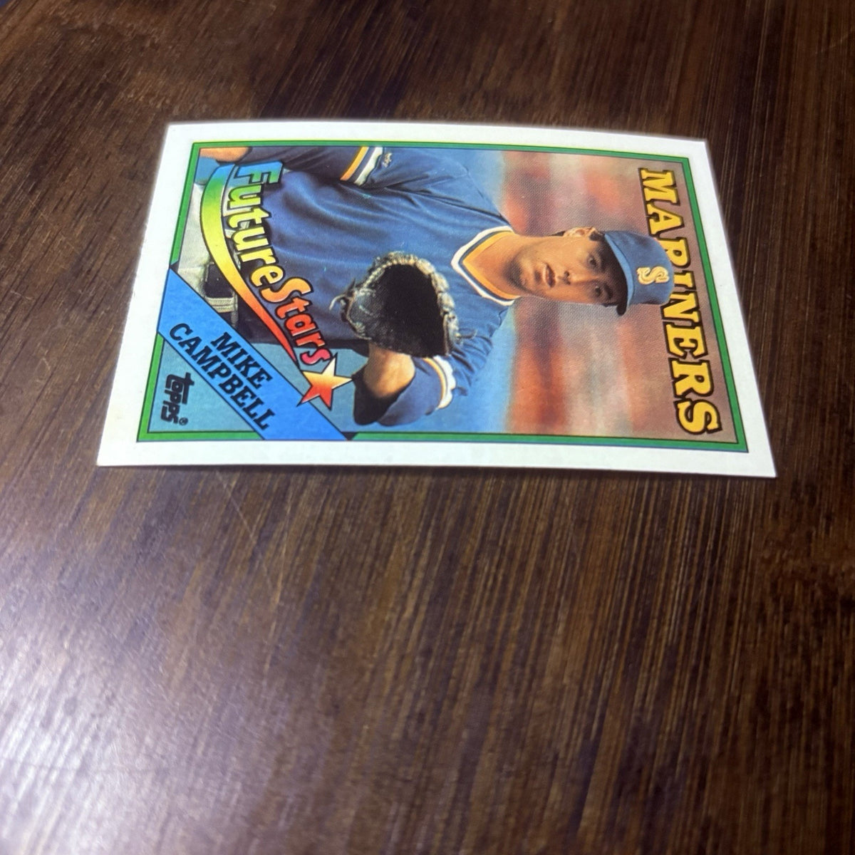 1988 Topps Baseball Card Mike Campbell Rookie Seattle Mariners #246
