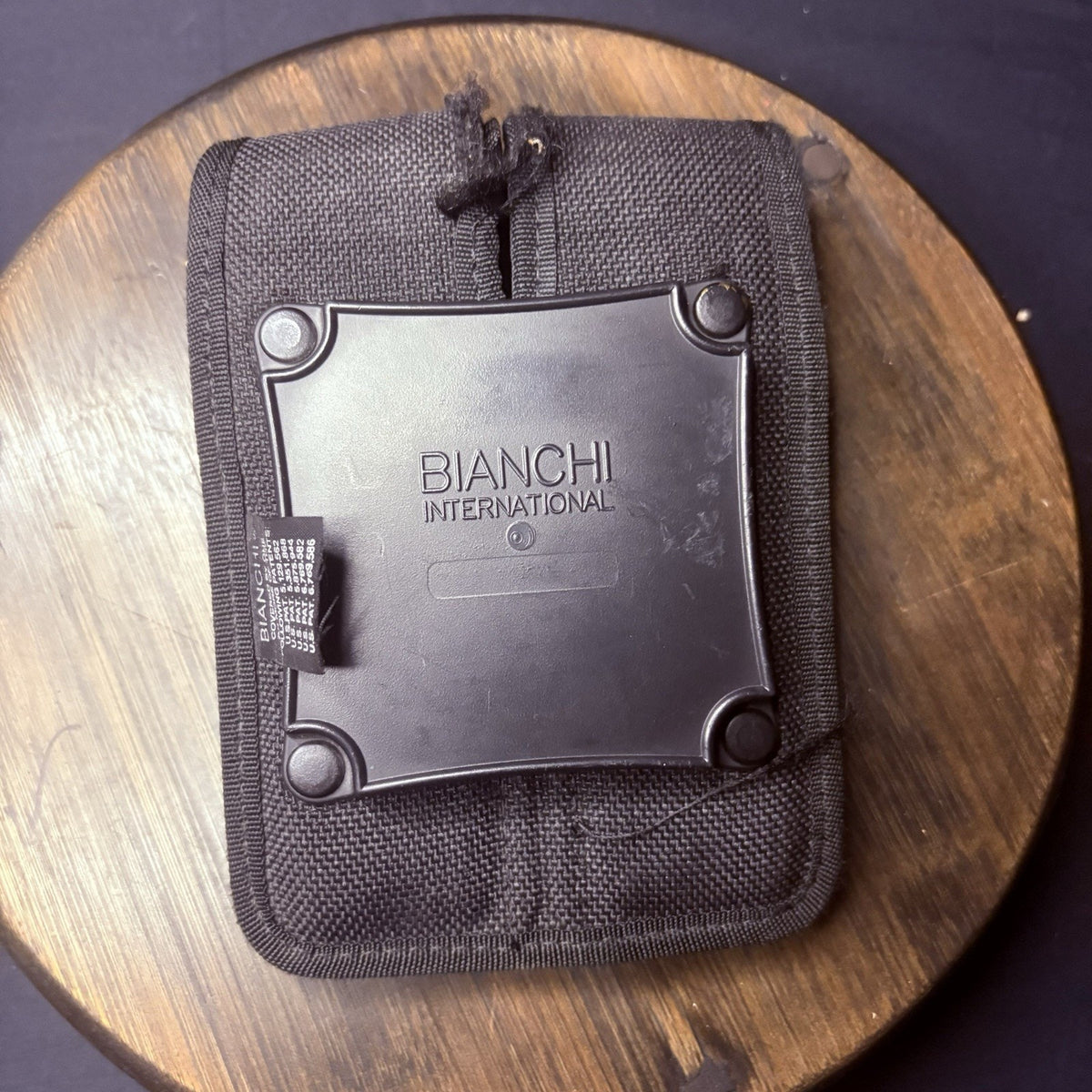 Bianchi 7302 Double Magazine Pouch Size 1 (10mm & .45) Single Stack 2.25" Loop