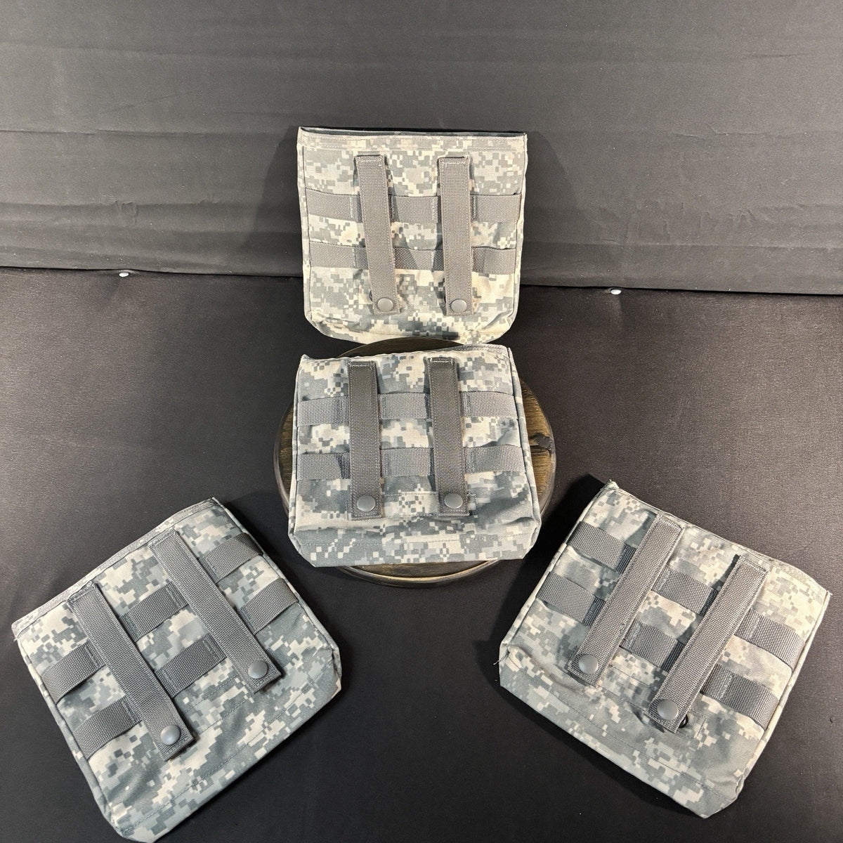 USGI Side Plate Carrier MOLLE Size 8"x8" ACU Improved Tactical Pocket Lot Of 4