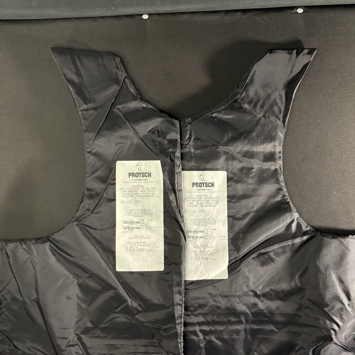 Protech 3A Tactical Carrier Size Large Vest Overlap Chest IIIA Shoulder Armor