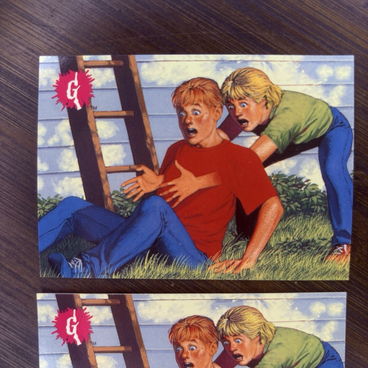 1996 Goosebumps Just Passing Through #28 Lot Of (2) High Grade Trading Cards