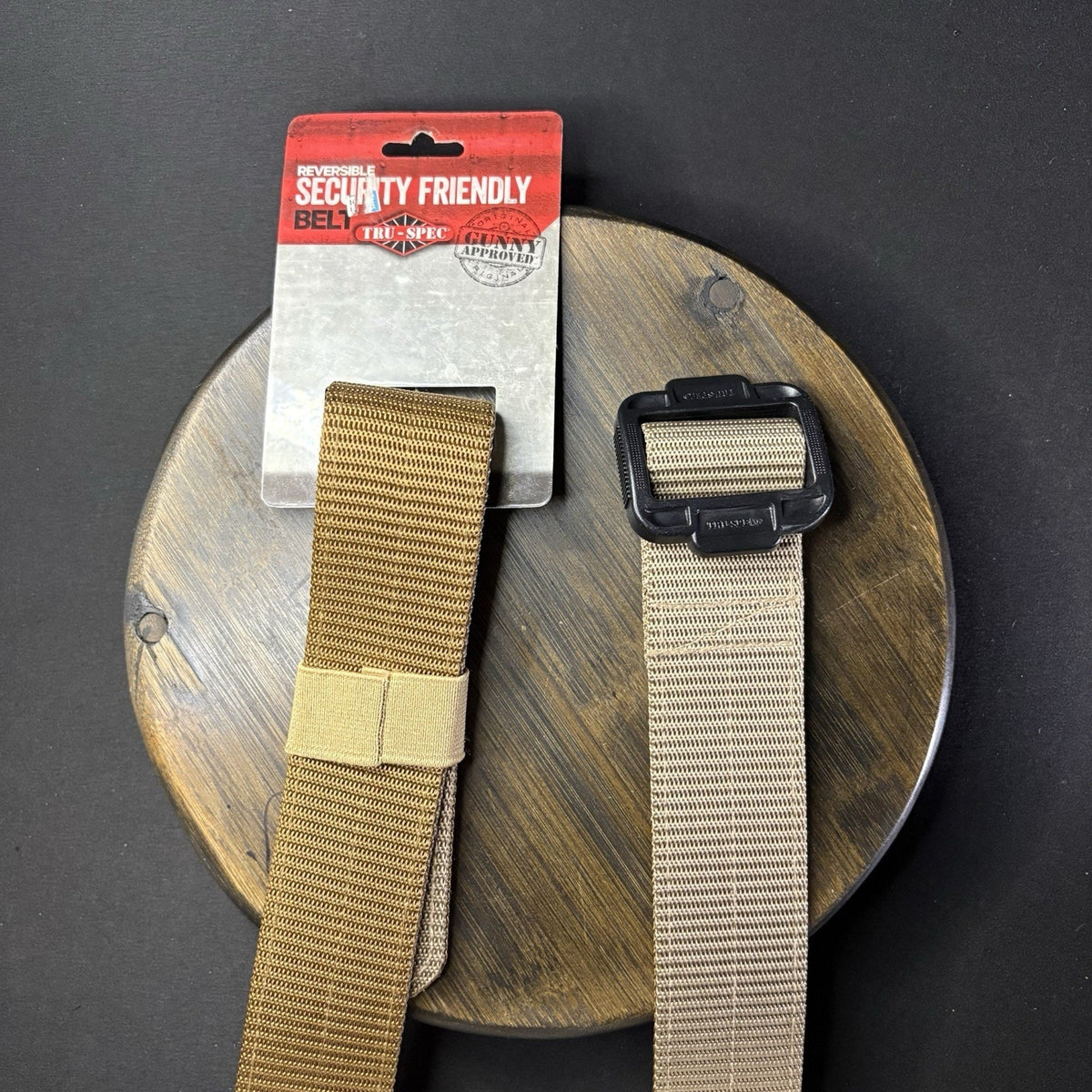 Tru-Spec Tactical Belt Size XXL Reversible Coyote Brown/ Tan Security Friendly