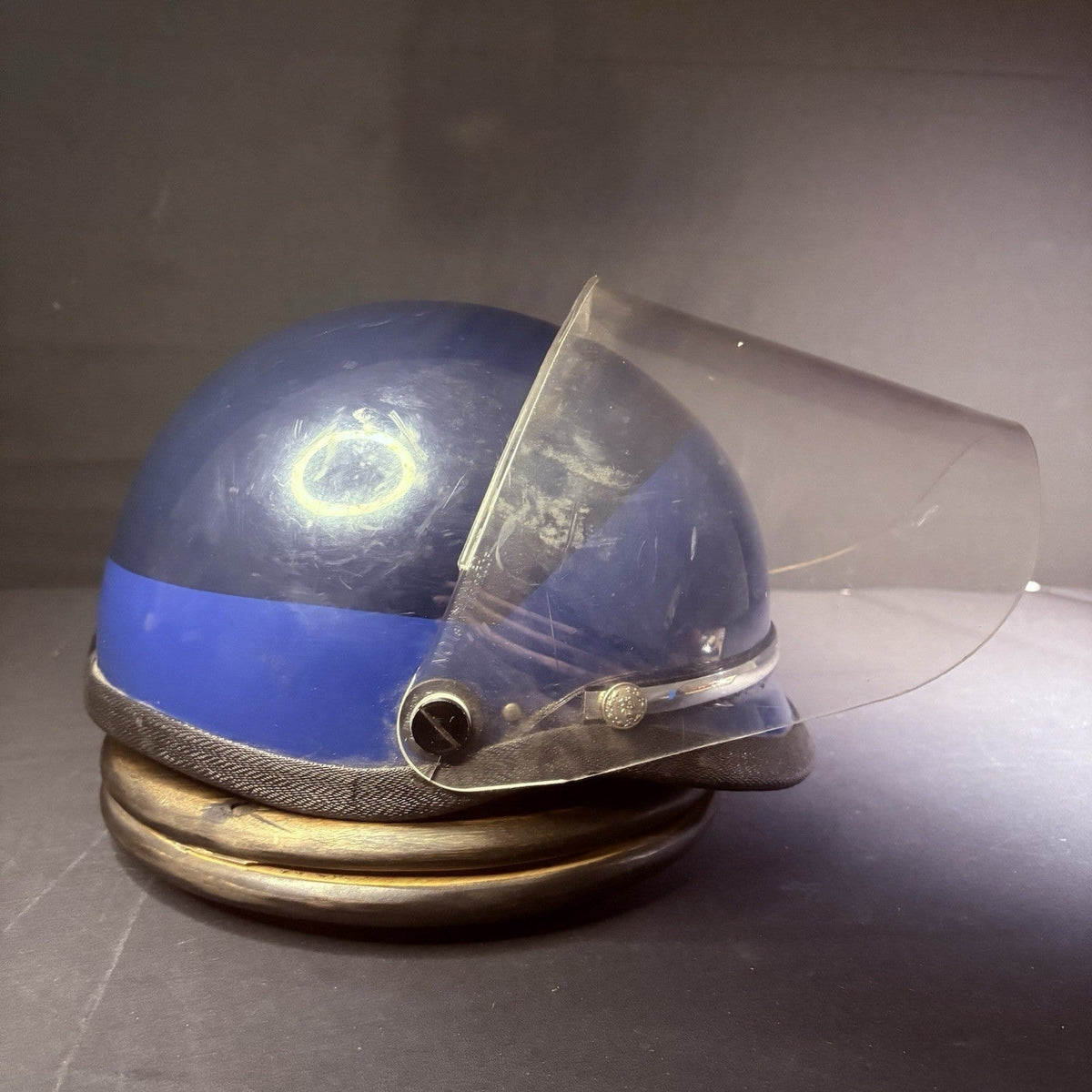 VTG Police Riot Helmet Blue Size Large w/ Removable Face Shield